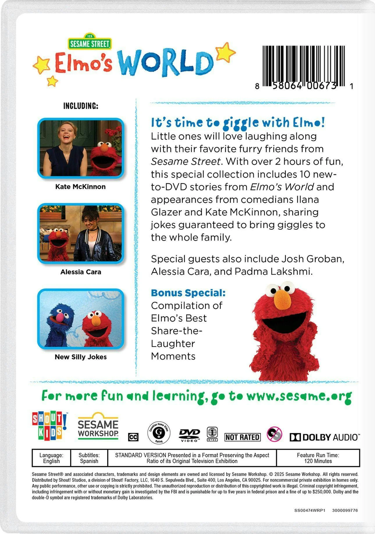 Sesame Street: Elmo's World - Elmo Loves to Giggle [DVD] - Image 3