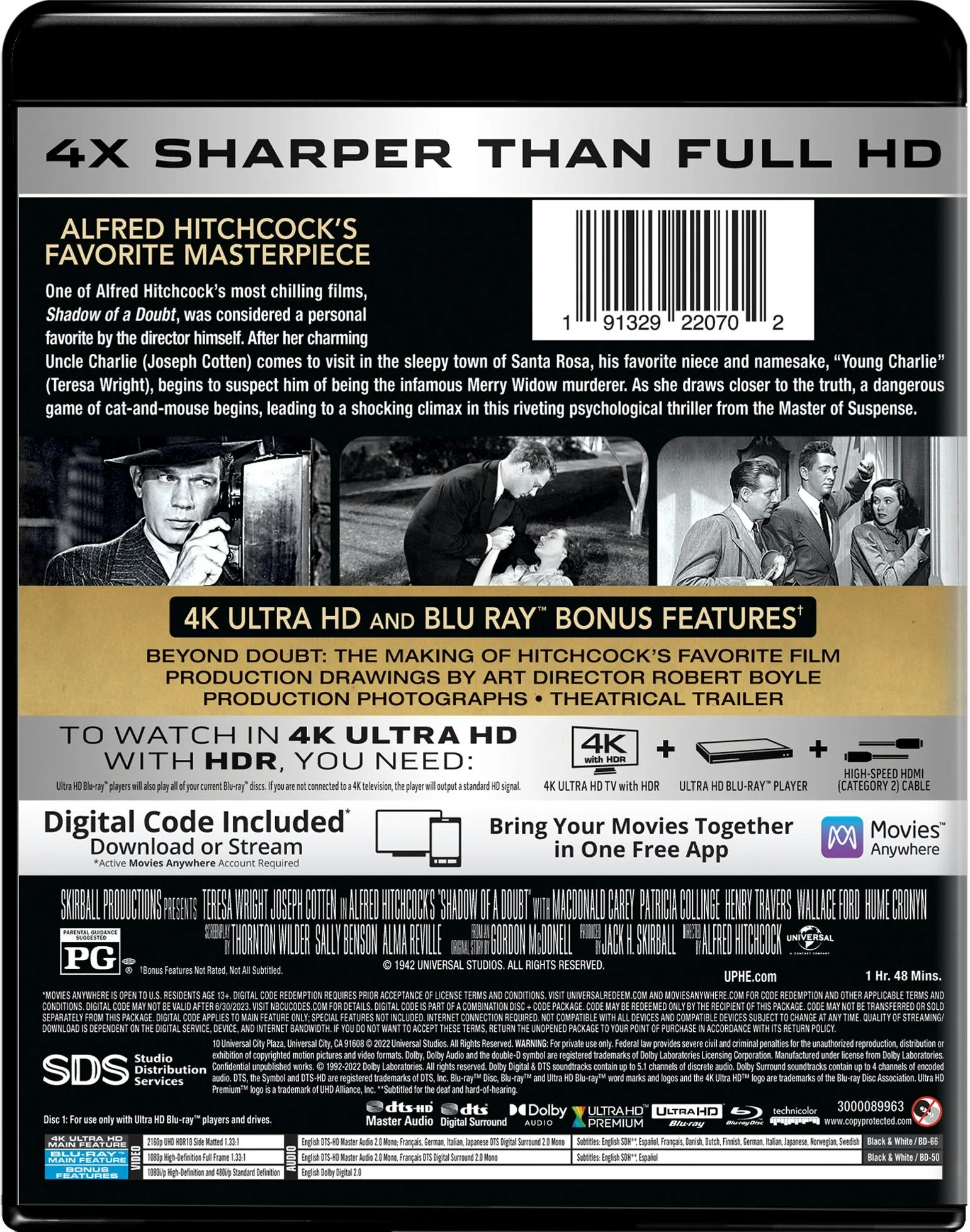 Shadow of a Doubt (4K Ultra HD + Blu-ray) [UHD] - Image 3