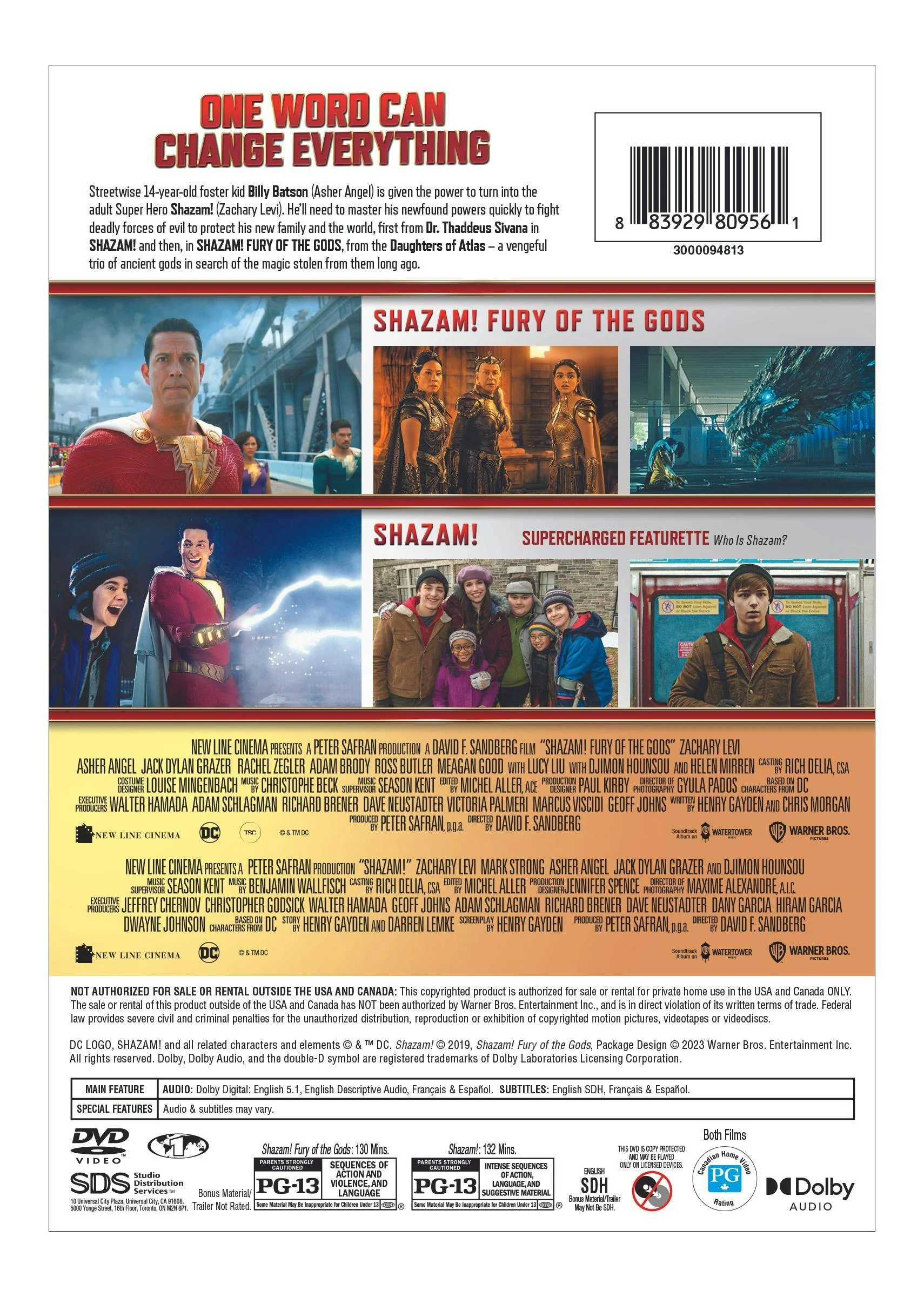 Shazam! 2-film Collection (DVD Double Feature) [DVD] - Image 3