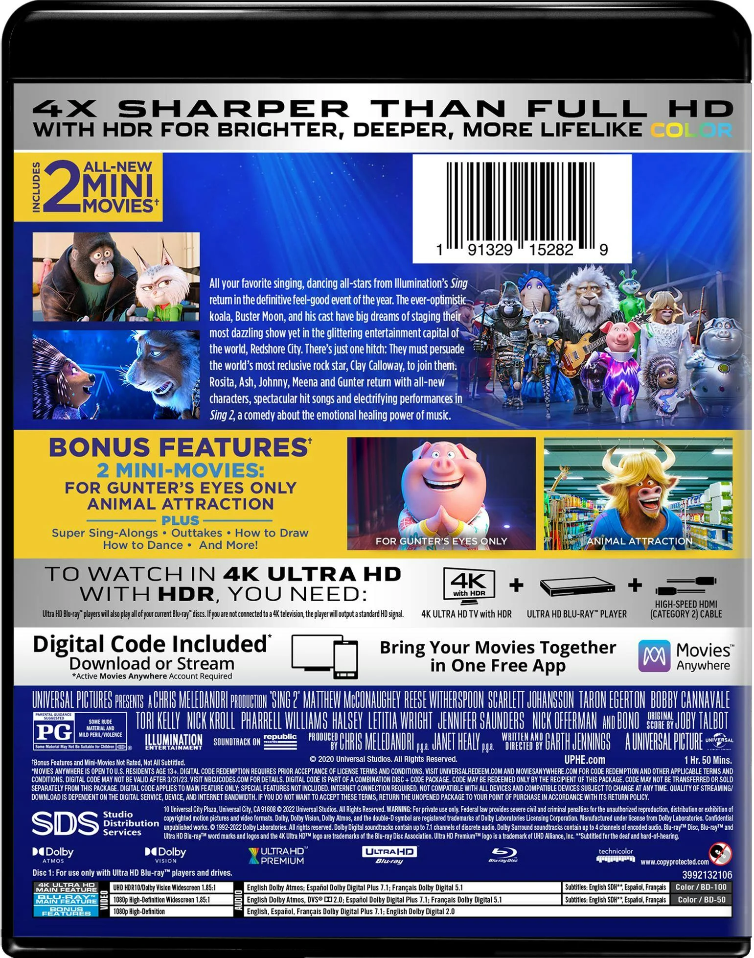 Sing 2 (4K Ultra HD + Blu-ray) [UHD] - Image 3