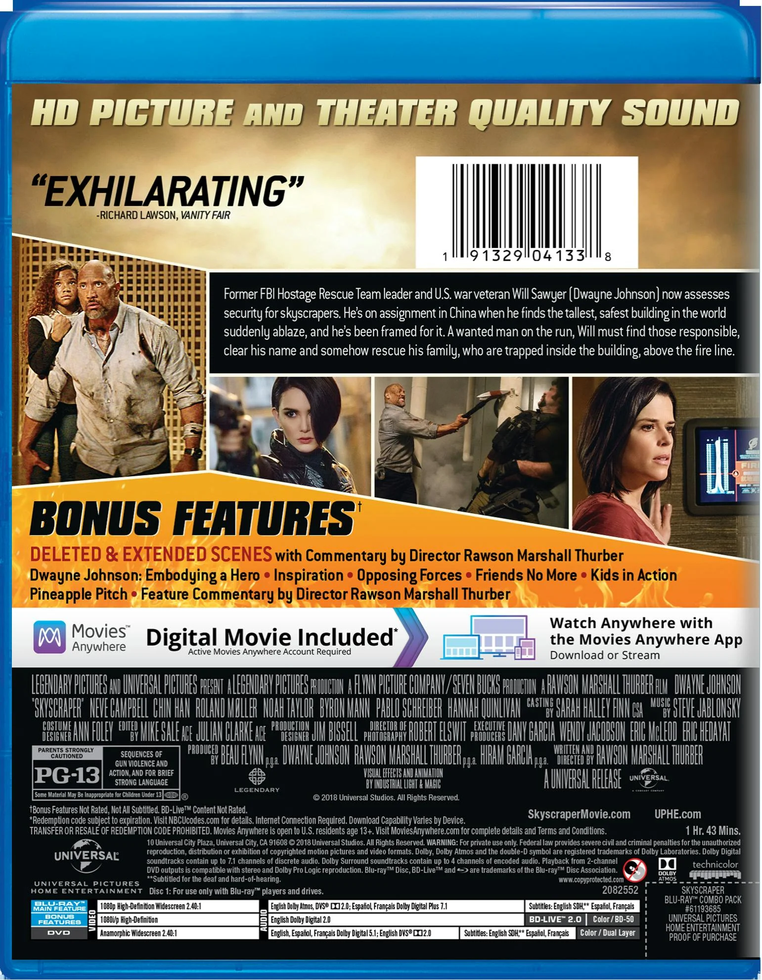 Skyscraper (DVD) [Blu-ray] - Image 2