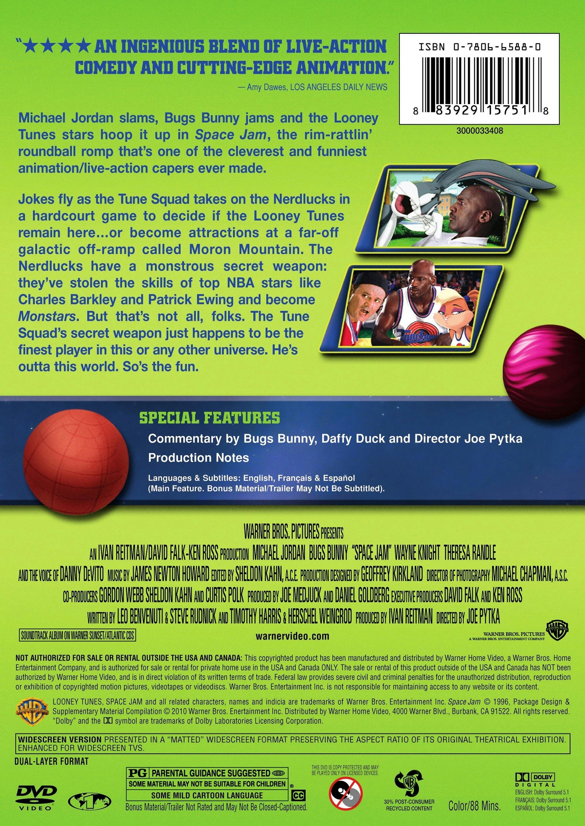 Space Jam (DVD New Box Art) [DVD] - Image 2