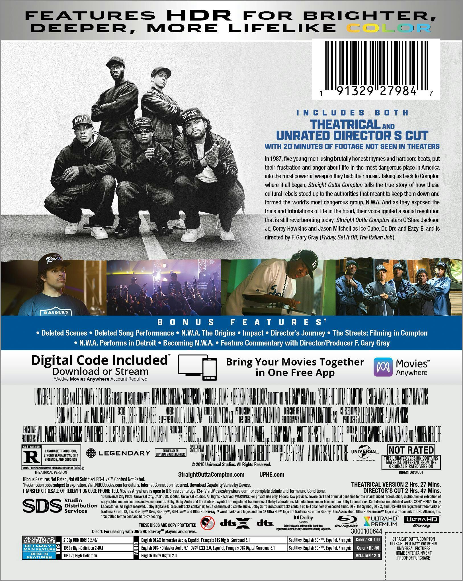 Straight Outta Compton - 10th Anniversary (Limited Edition 4K Ultra HD Steelbook + Blu-ray + Digital) [UHD] - Image 3