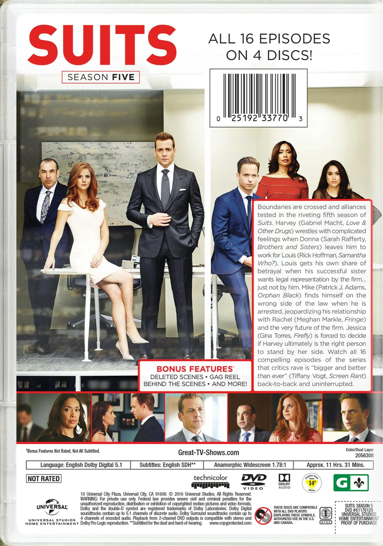 Suits: Season Five [DVD] - Image 2