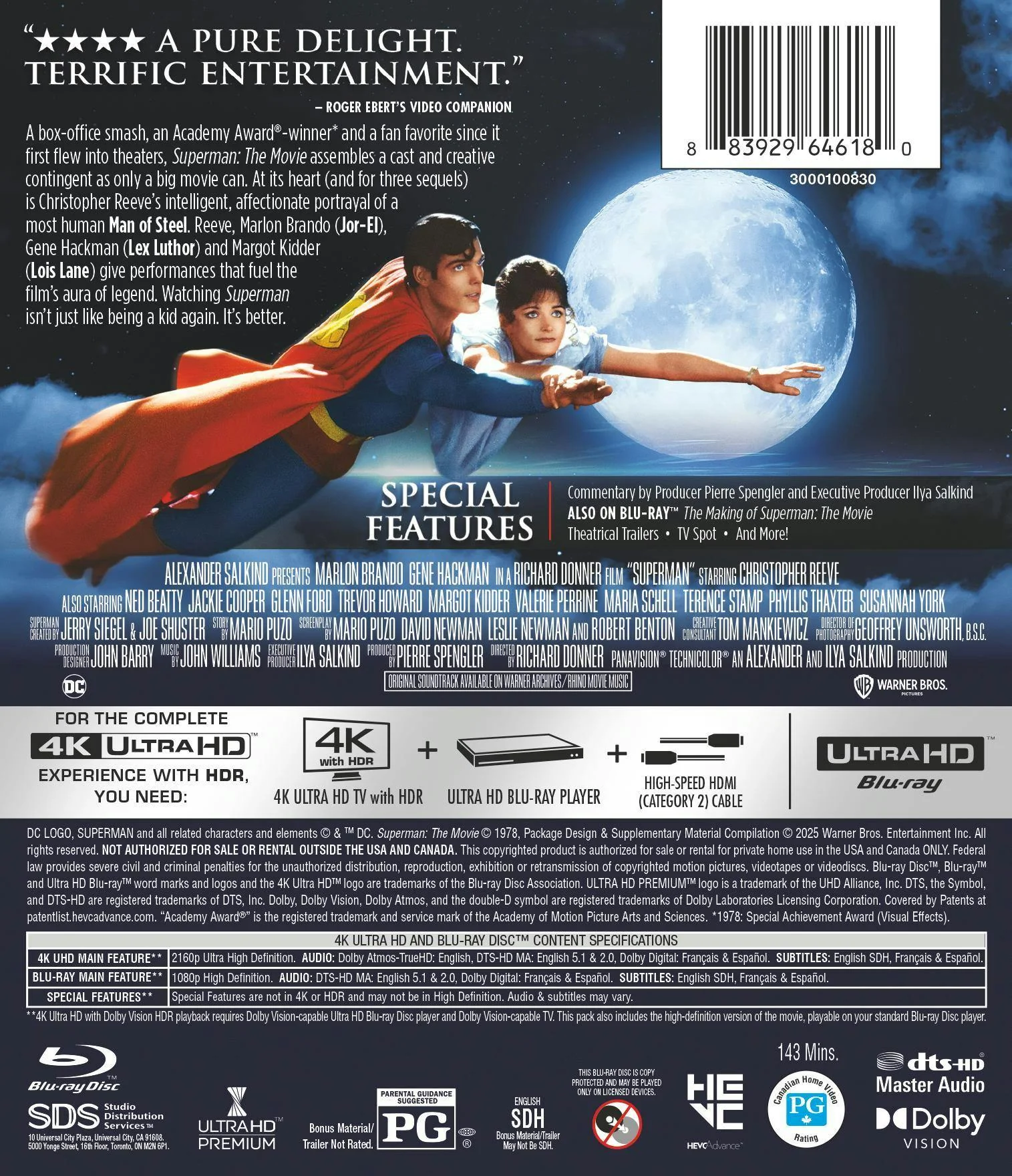 Superman: The Movie (4K Ultra HD + Blu-ray) [UHD] - Image 3