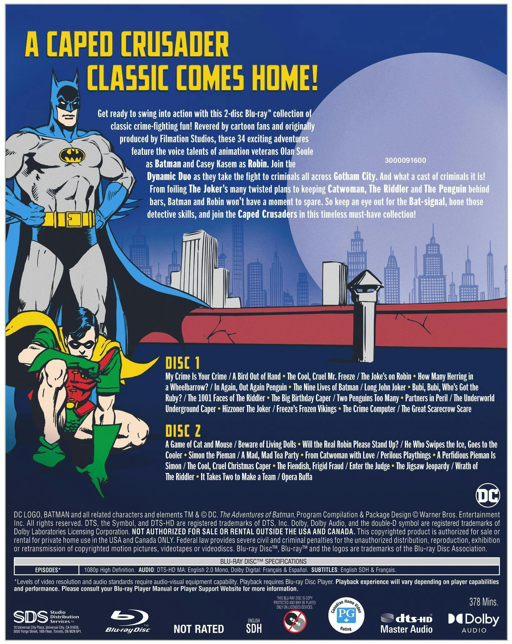 The Adventures of Batman: The Complete Collection [Blu-ray] - Image 2