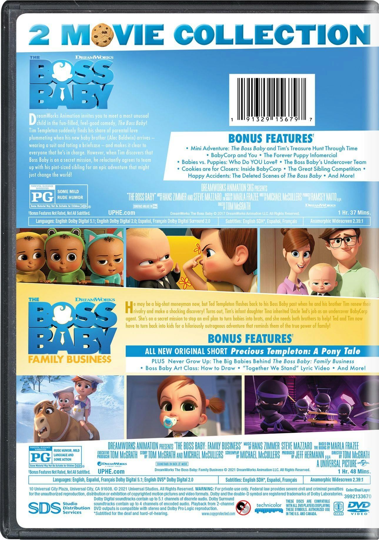 The Boss Baby: 2-movie Collection (DVD Double Feature) [DVD] - Image 3