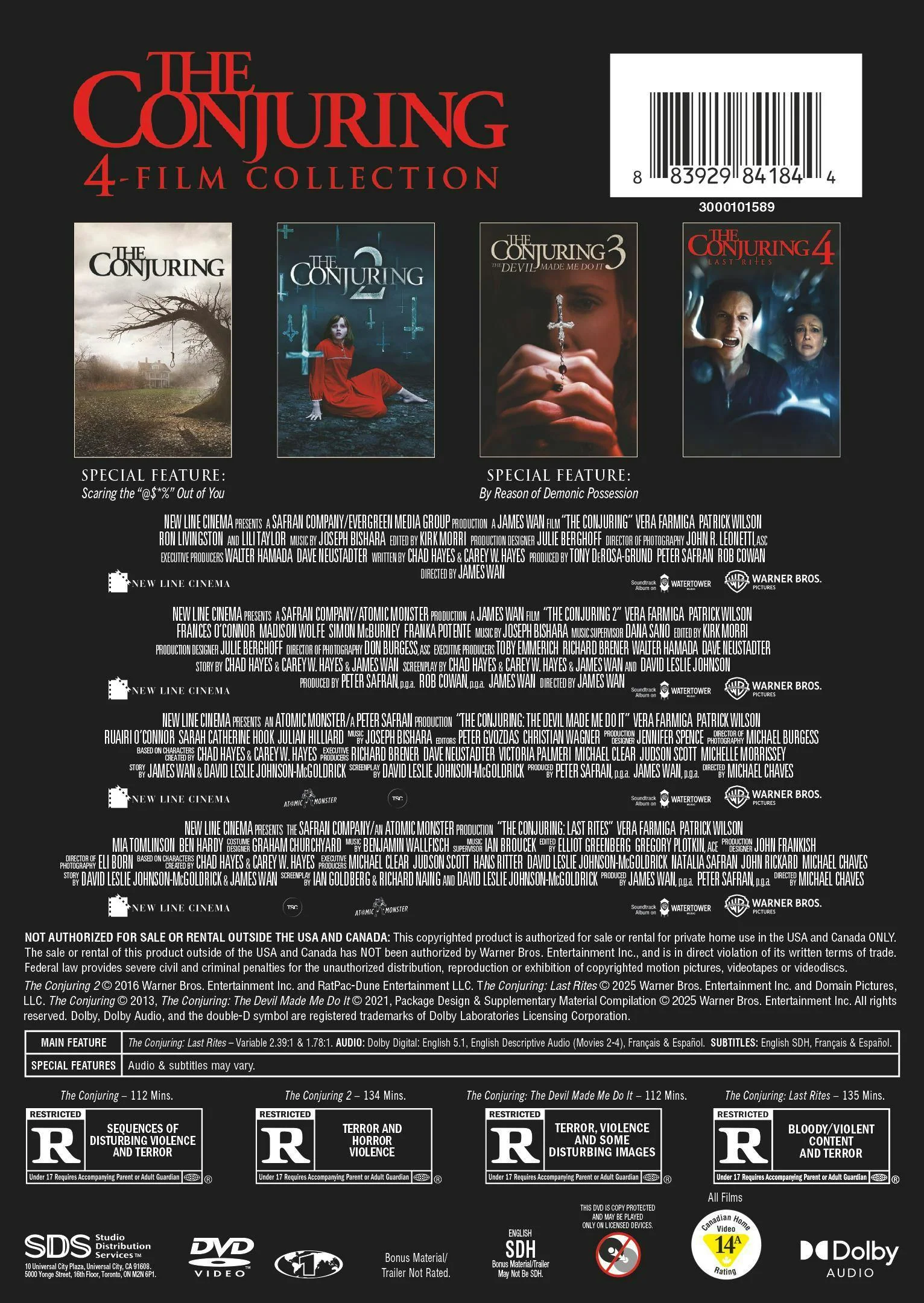 The Conjuring 4-Film Collection [DVD] - Image 3