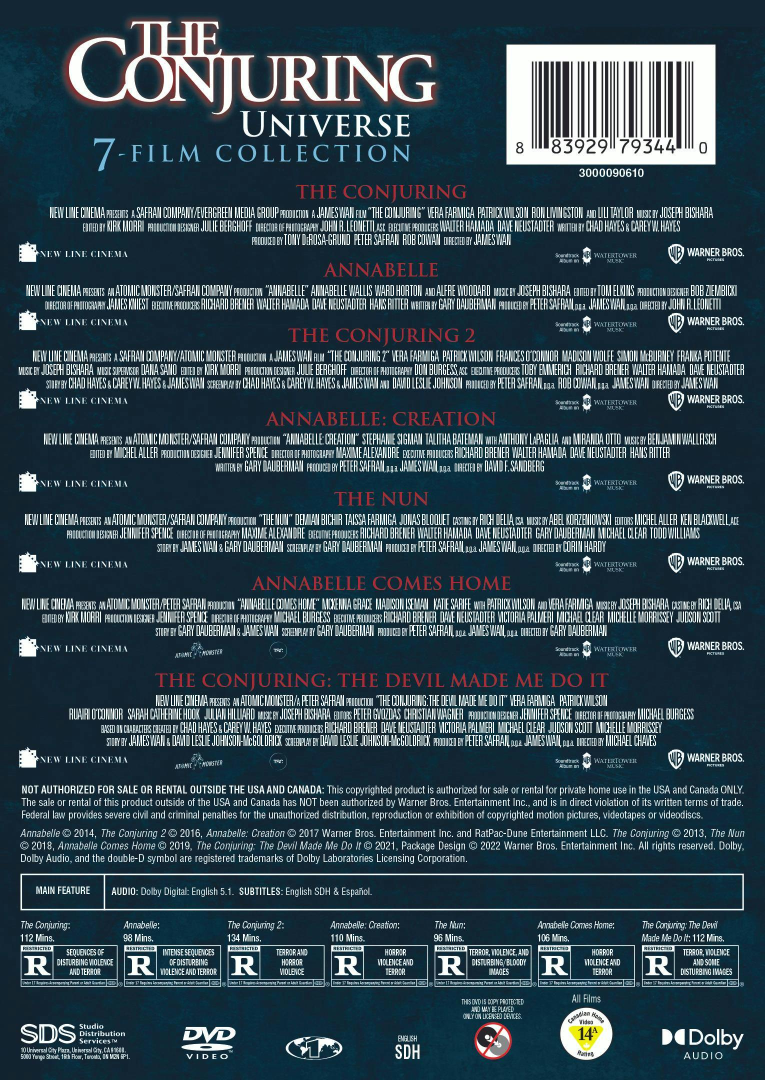 The Conjuring Universe: 7 Film Collection (Box Set) [DVD] - Image 2