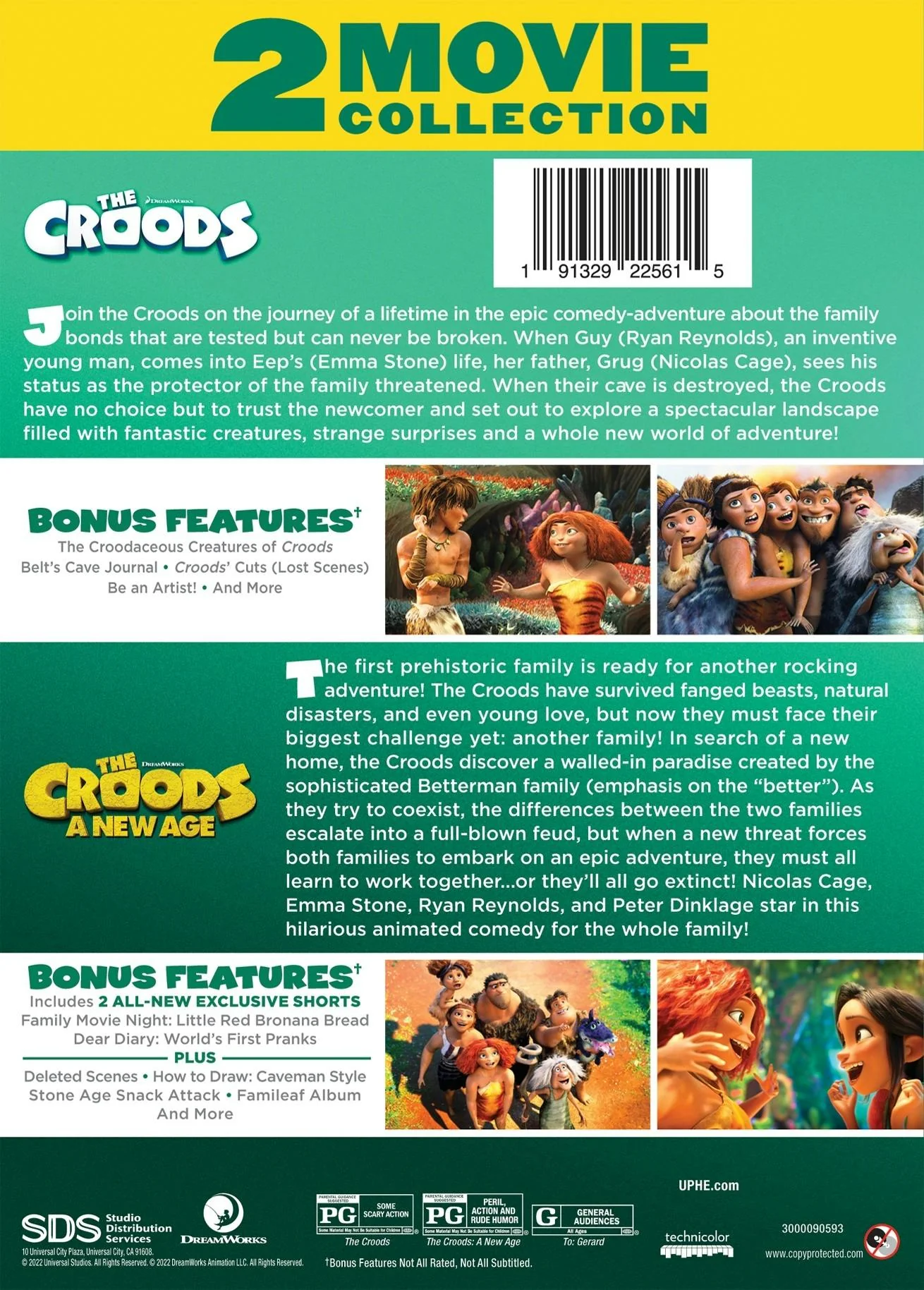 The Croods: 2 Movie Collection (DVD New Box Art) [DVD] - Image 2