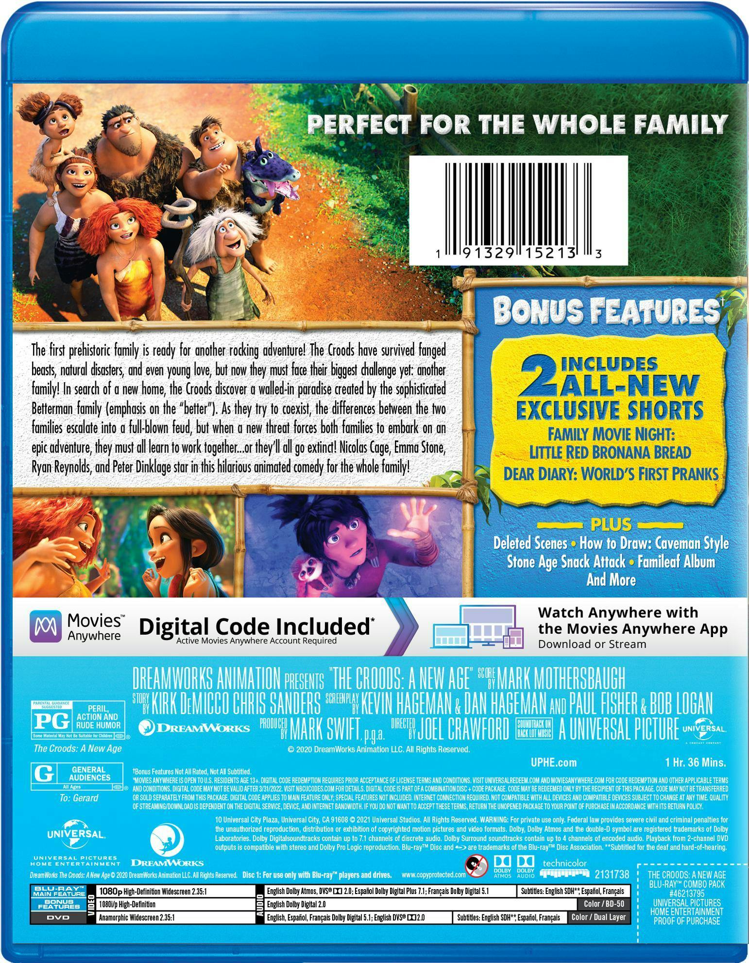 The Croods: A New Age (with DVD) [Blu-ray] - Image 2