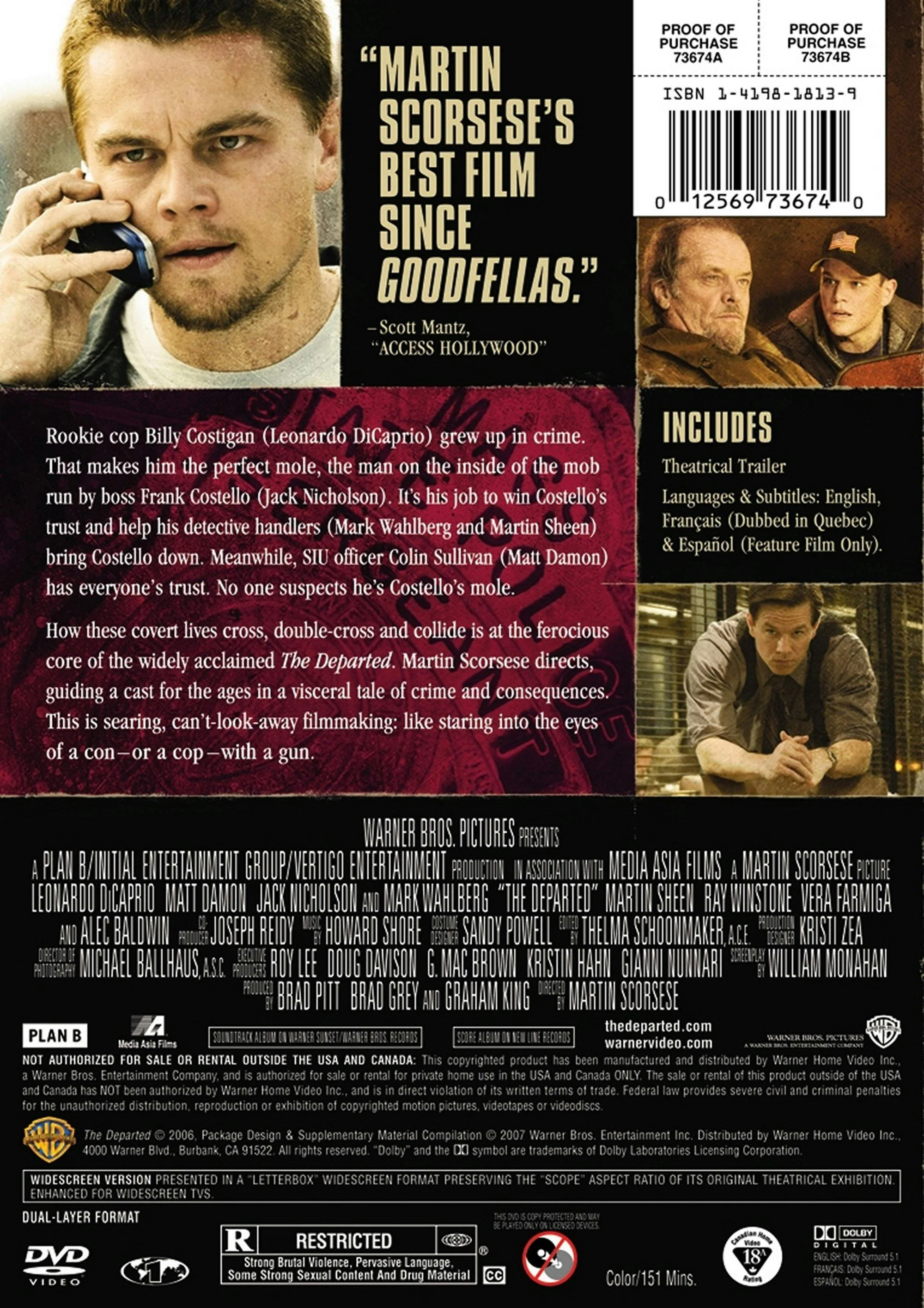 The Departed (Widescreen) [DVD] - Image 2