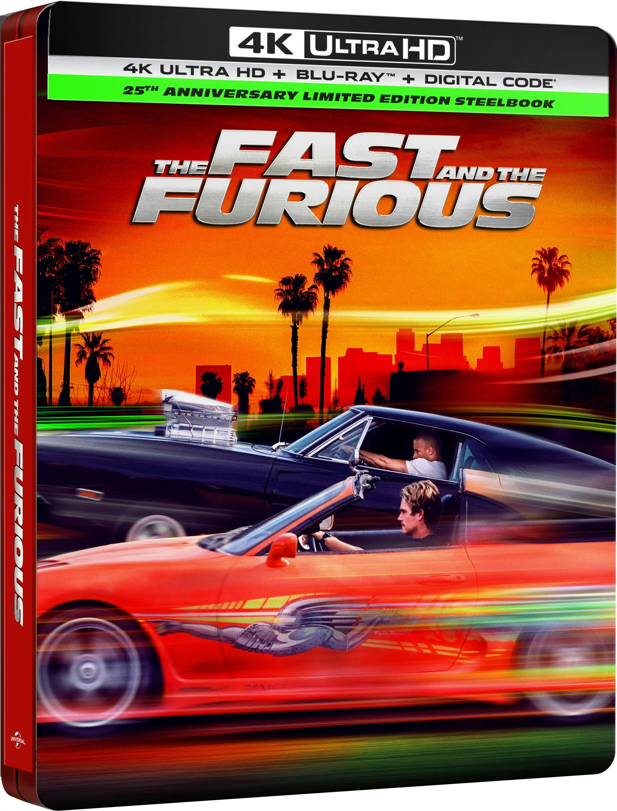 The Fast and The Furious 25th Anniversary (Limited Edition 4K Ultra HD Steelbook + Blu-ray + Digital) [UHD] - Image 2