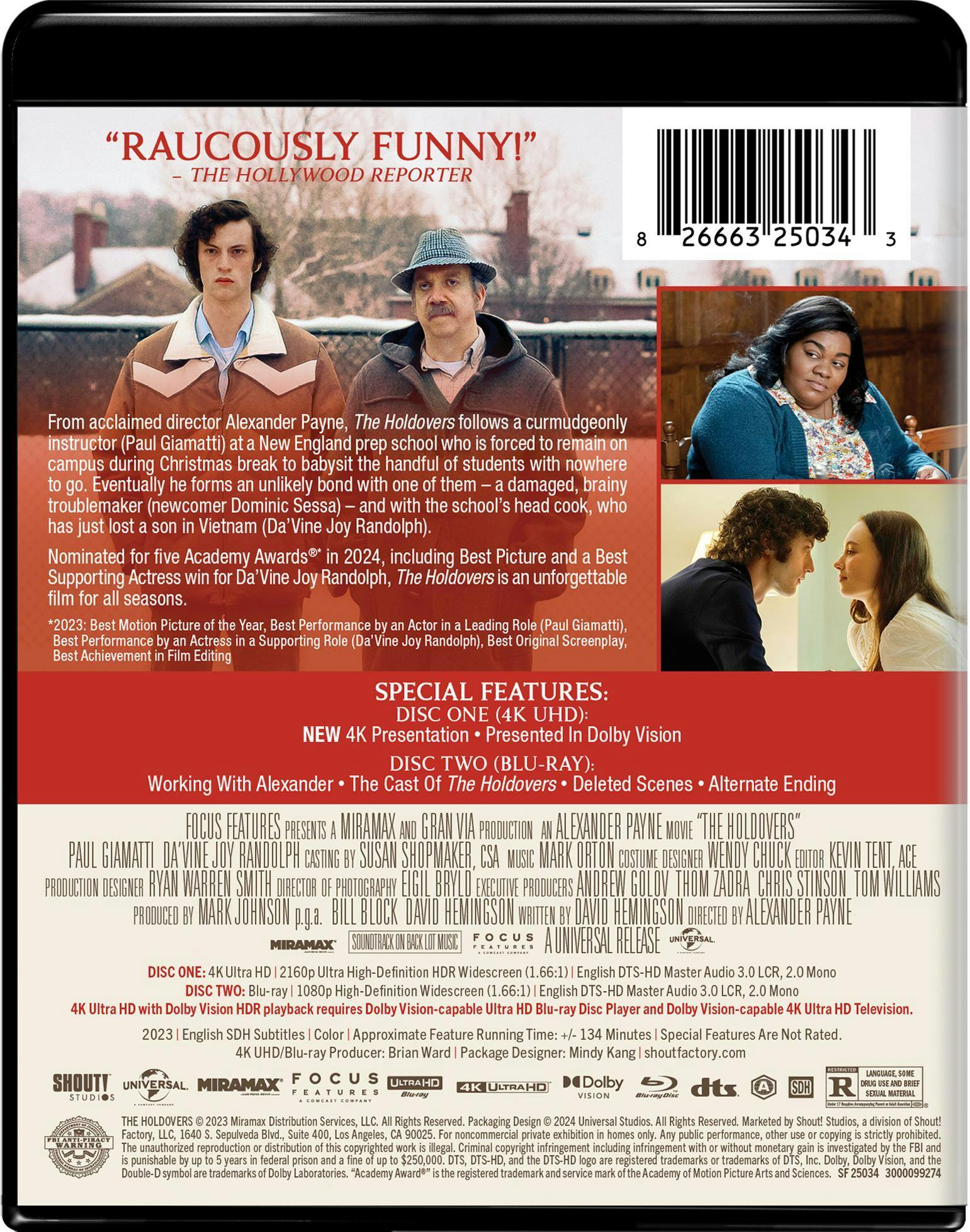 The Holdovers - Collector's Edition (4K Ultra HD + Blu-ray) [UHD] - Image 3
