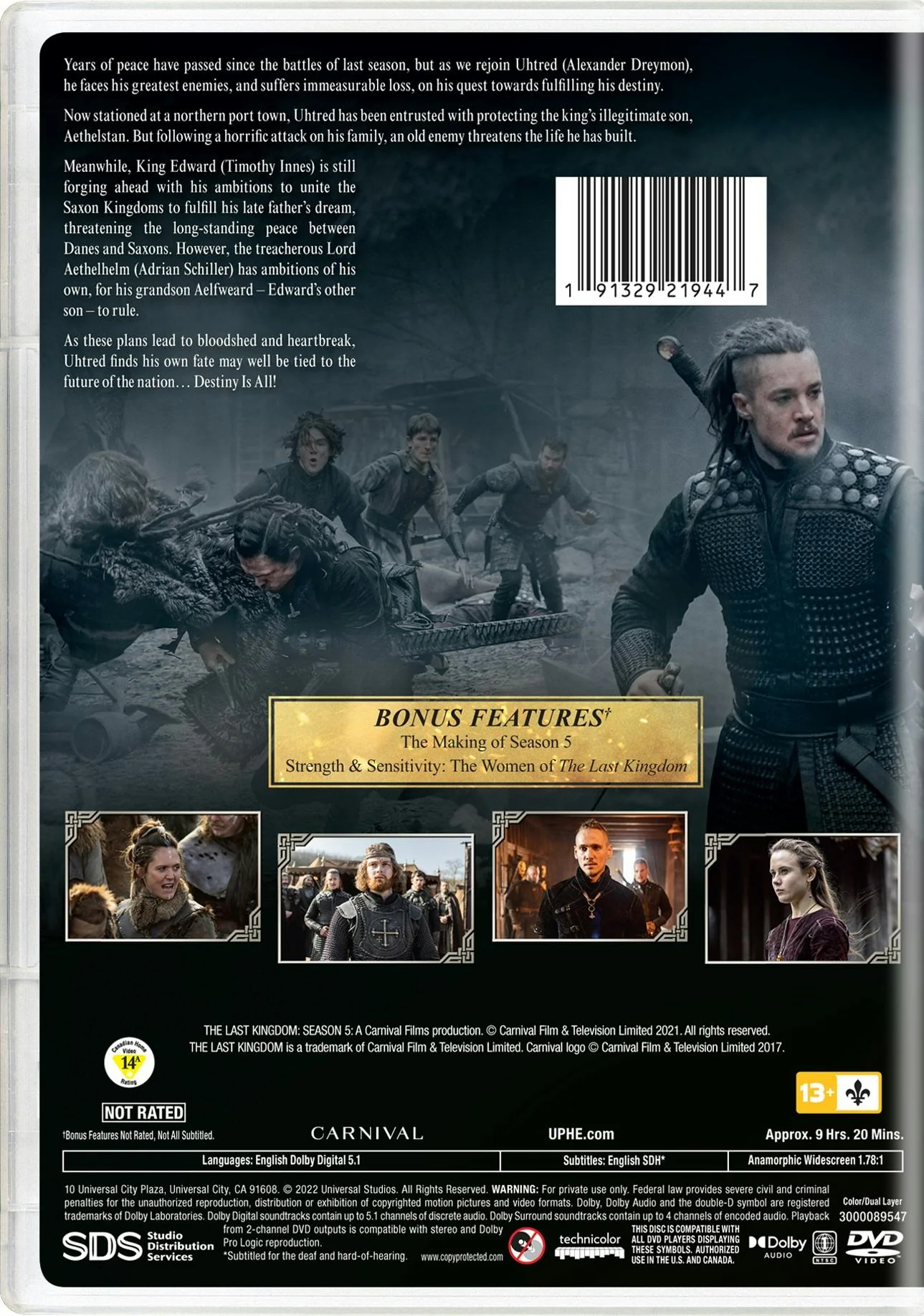 The Last Kingdom: Season Five (Box Set) [DVD] - Image 3
