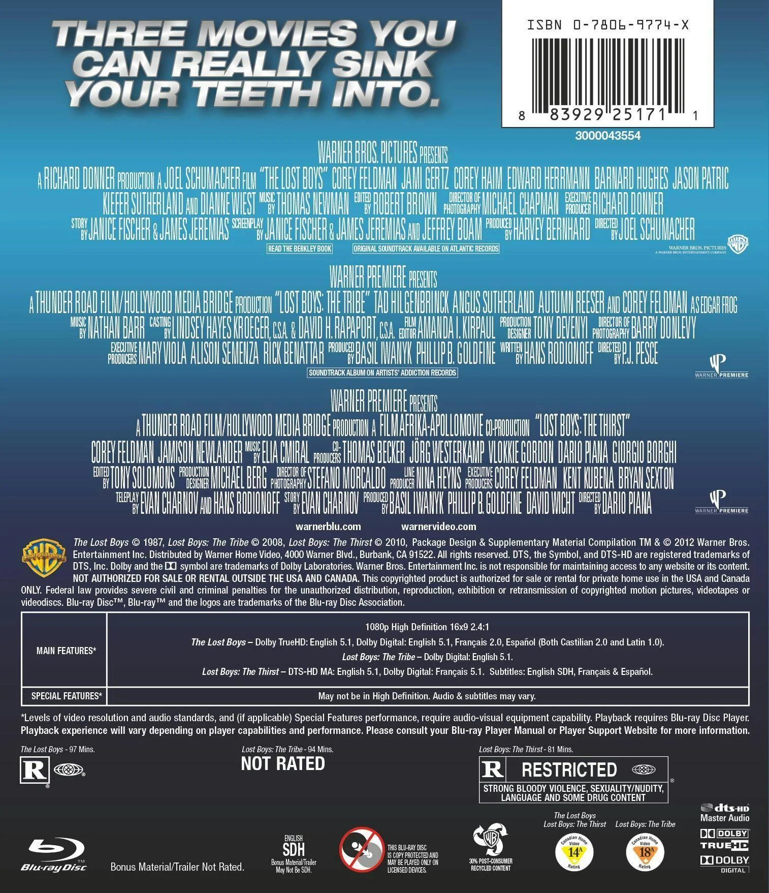The Lost Boys Trilogy (Box Set) [Blu-ray] - Image 3