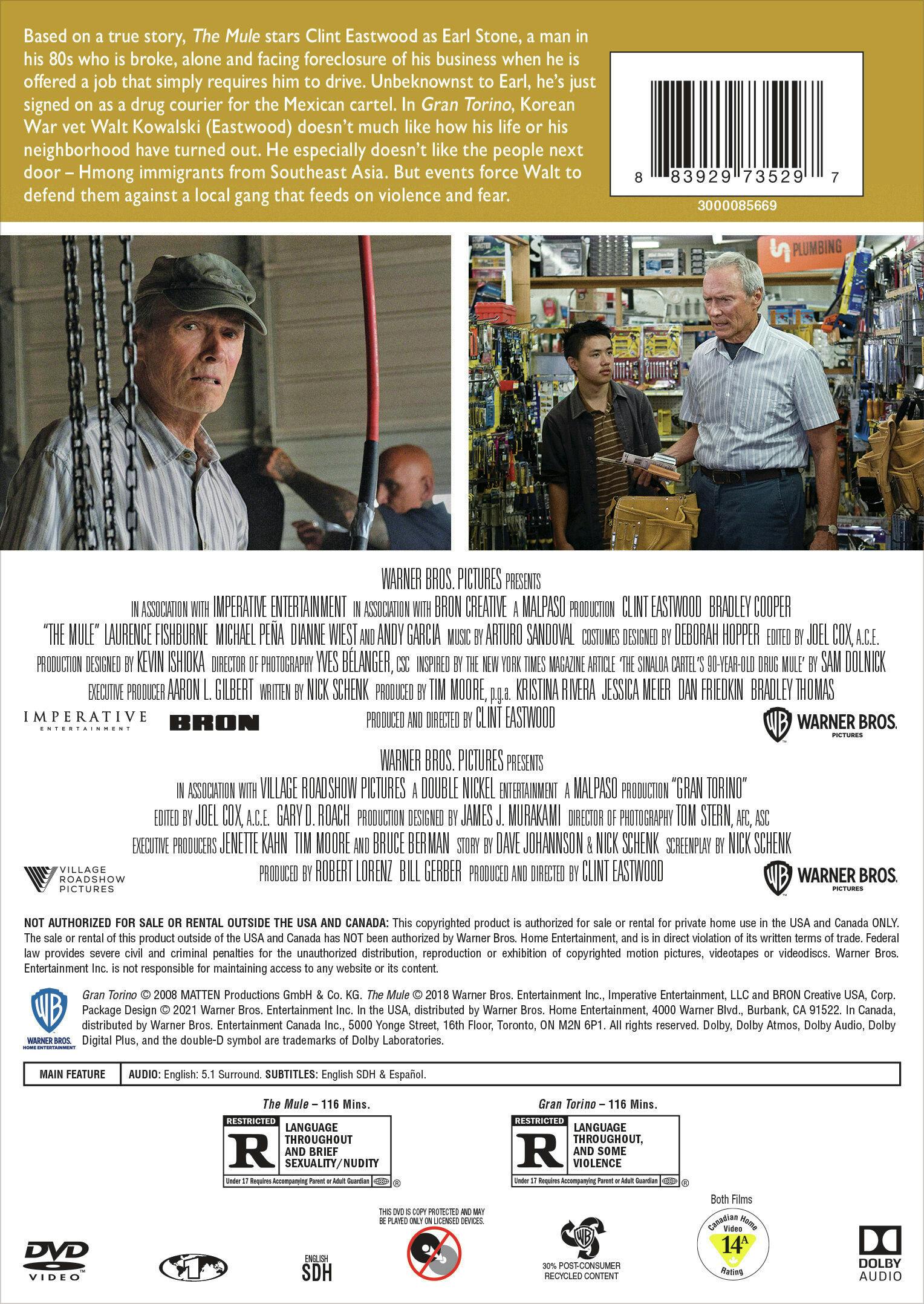 The Mule/Gran Torino (DVD Double Feature) [DVD] - Image 3