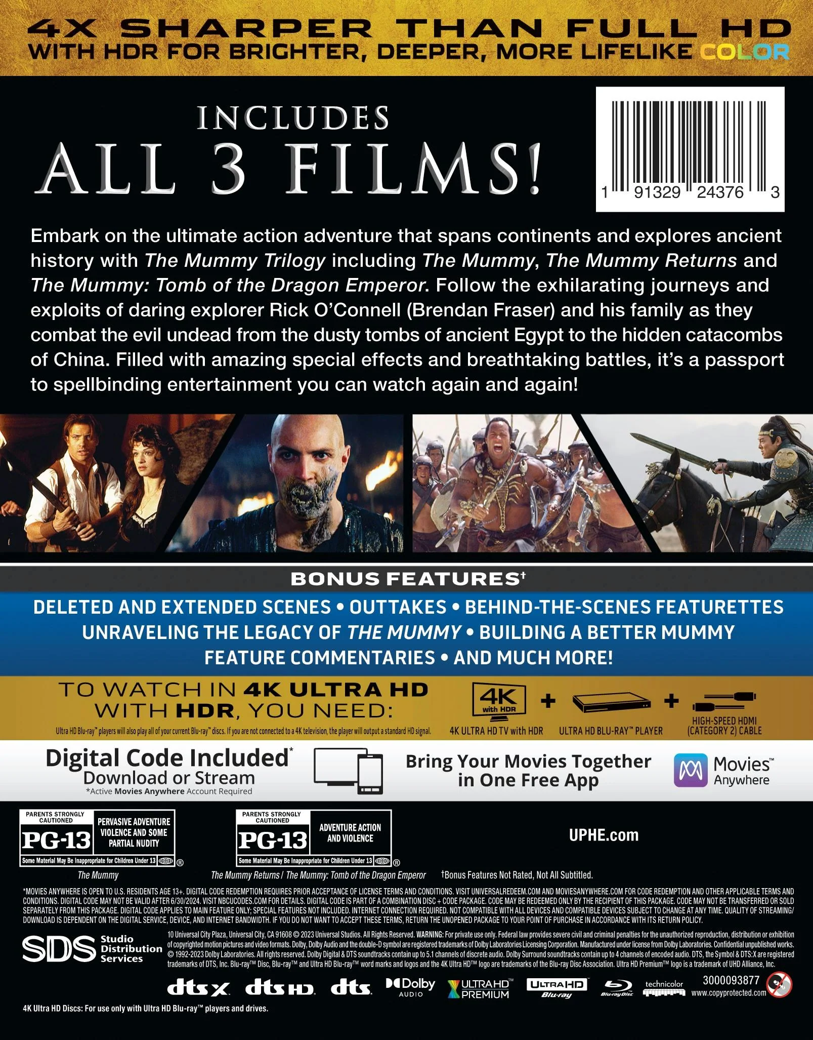 The Mummy Trilogy (4K Ultra HD + Blu-ray (Boxset)) [UHD] - Image 3