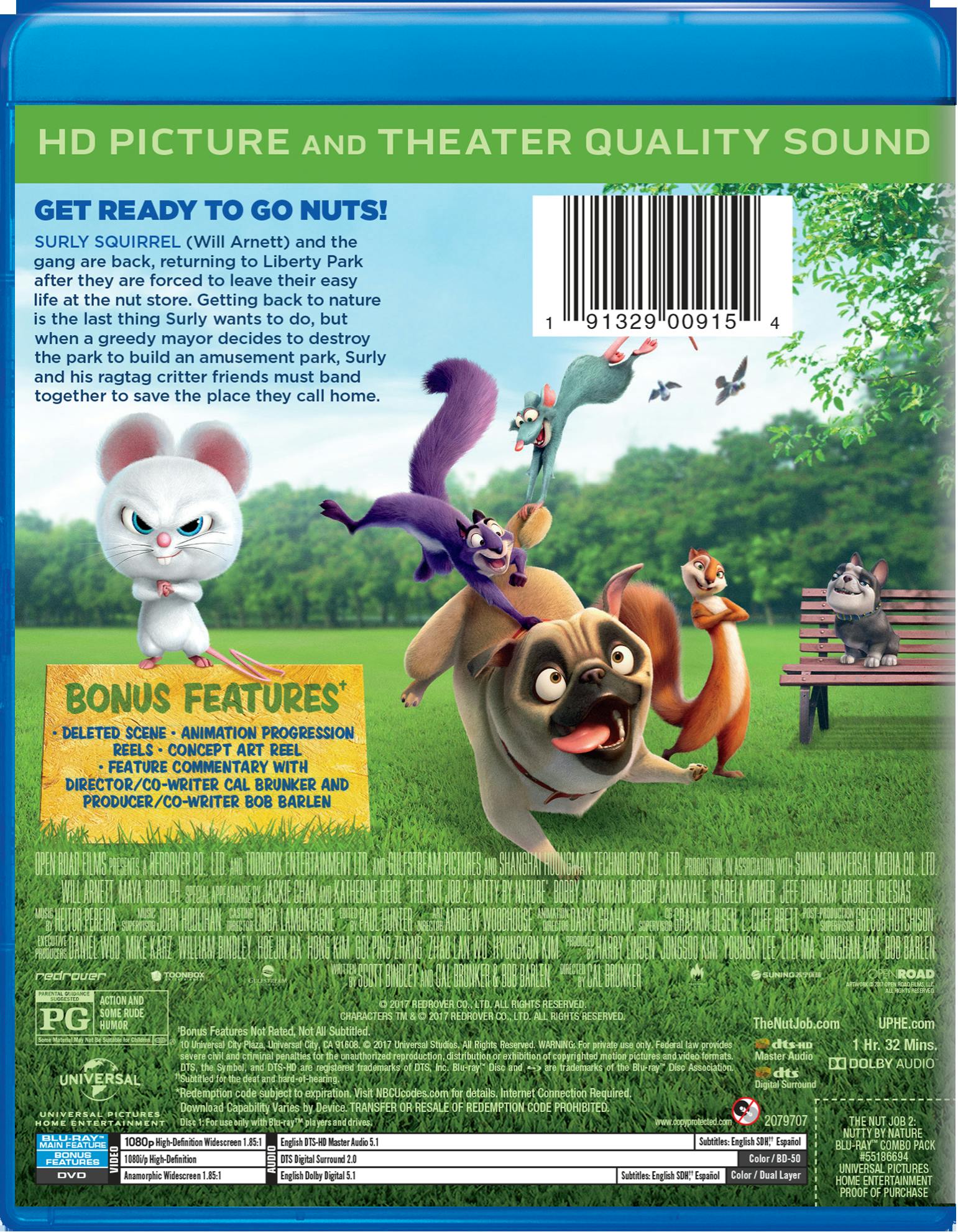The Nut Job 2: Nutty By Nature (DVD + Digital) [Blu-ray] - Image 2