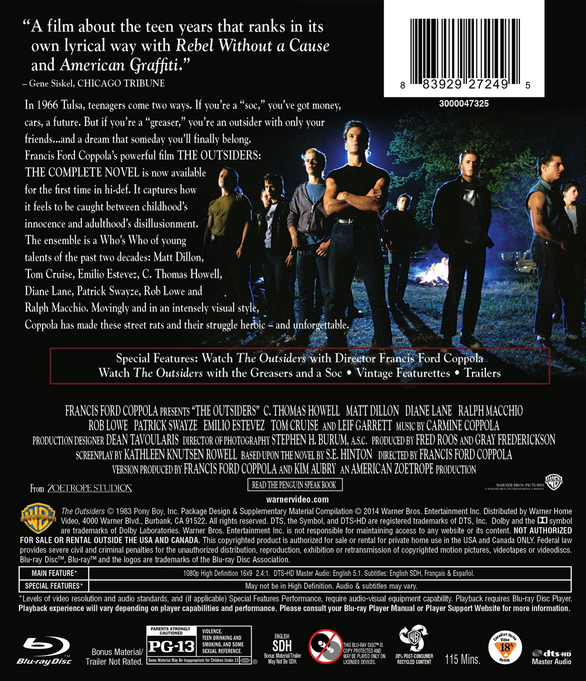 The Outsiders - The Complete Novel (Blu-ray Complete Experience) [Blu-ray] - Image 2