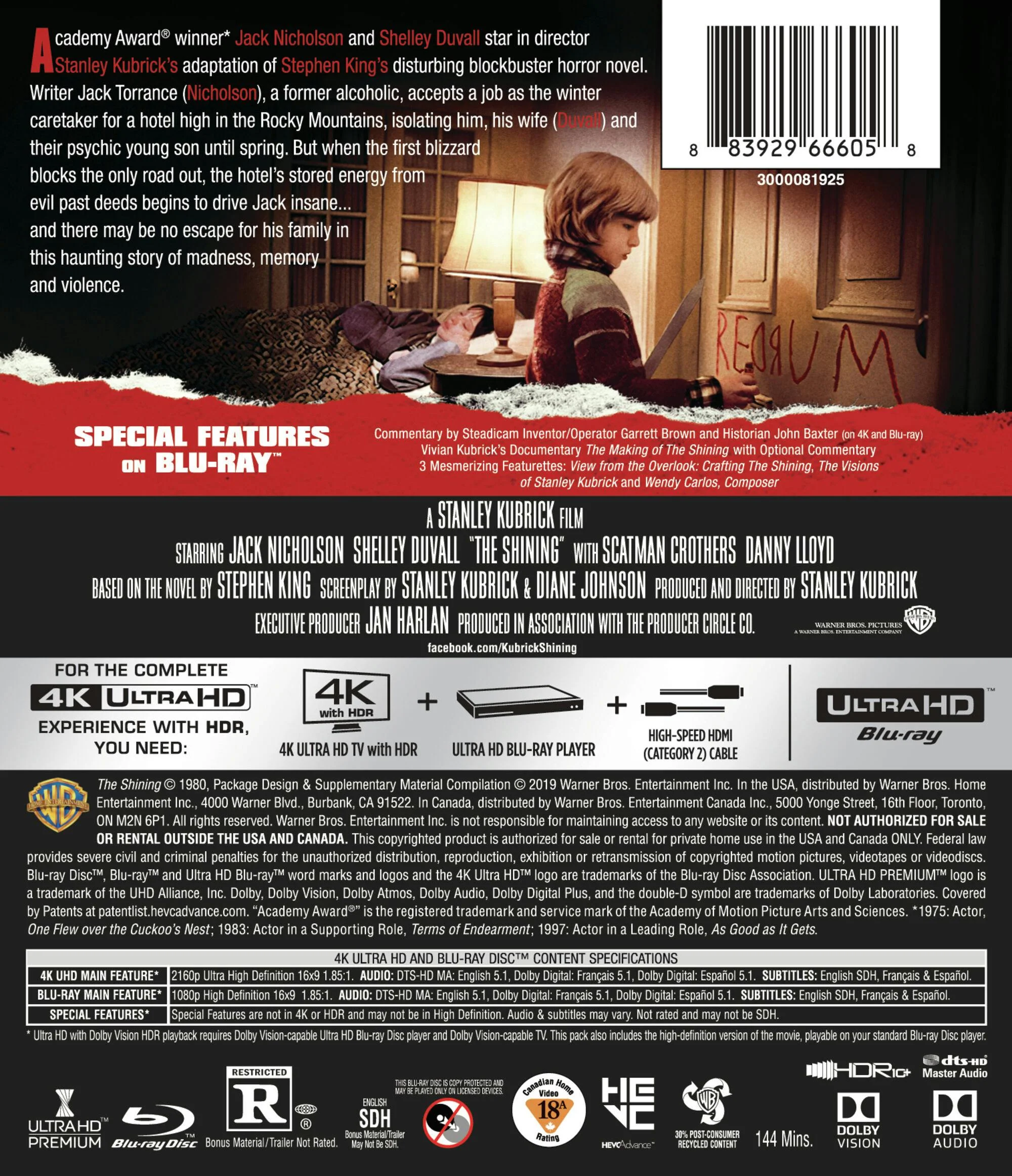 The Shining (4K Ultra HD + Blu-ray) [UHD] - Image 3