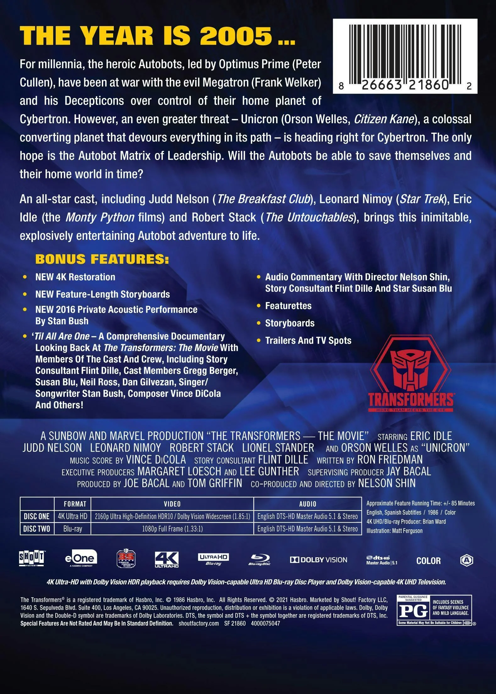 The Transformers: The Movie - 35th Anniversary Limited Edition Steelbook [UHD] - Image 3