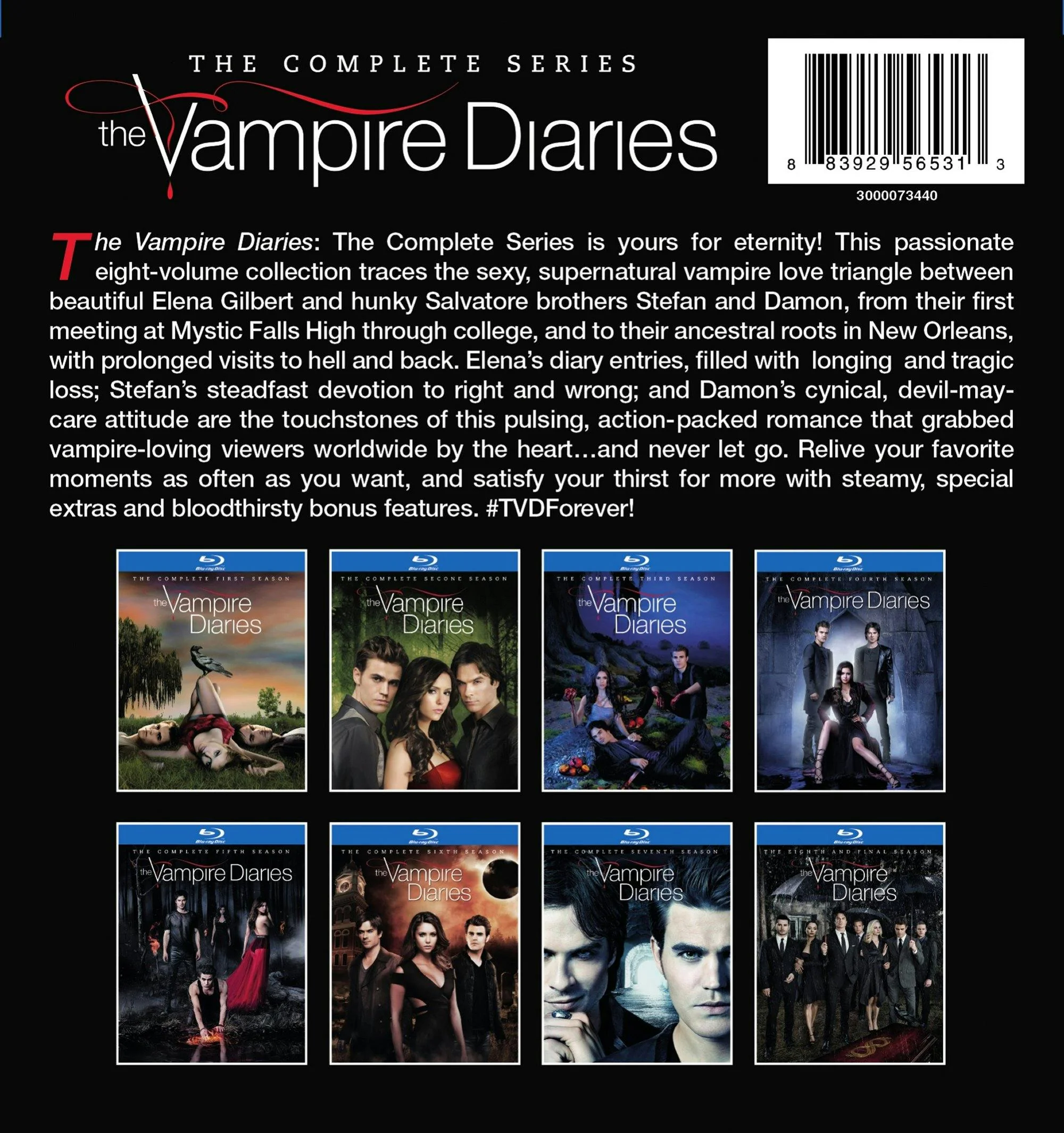 The Vampire Diaries: The Complete Series (Box Set) [Blu-ray] - Image 3