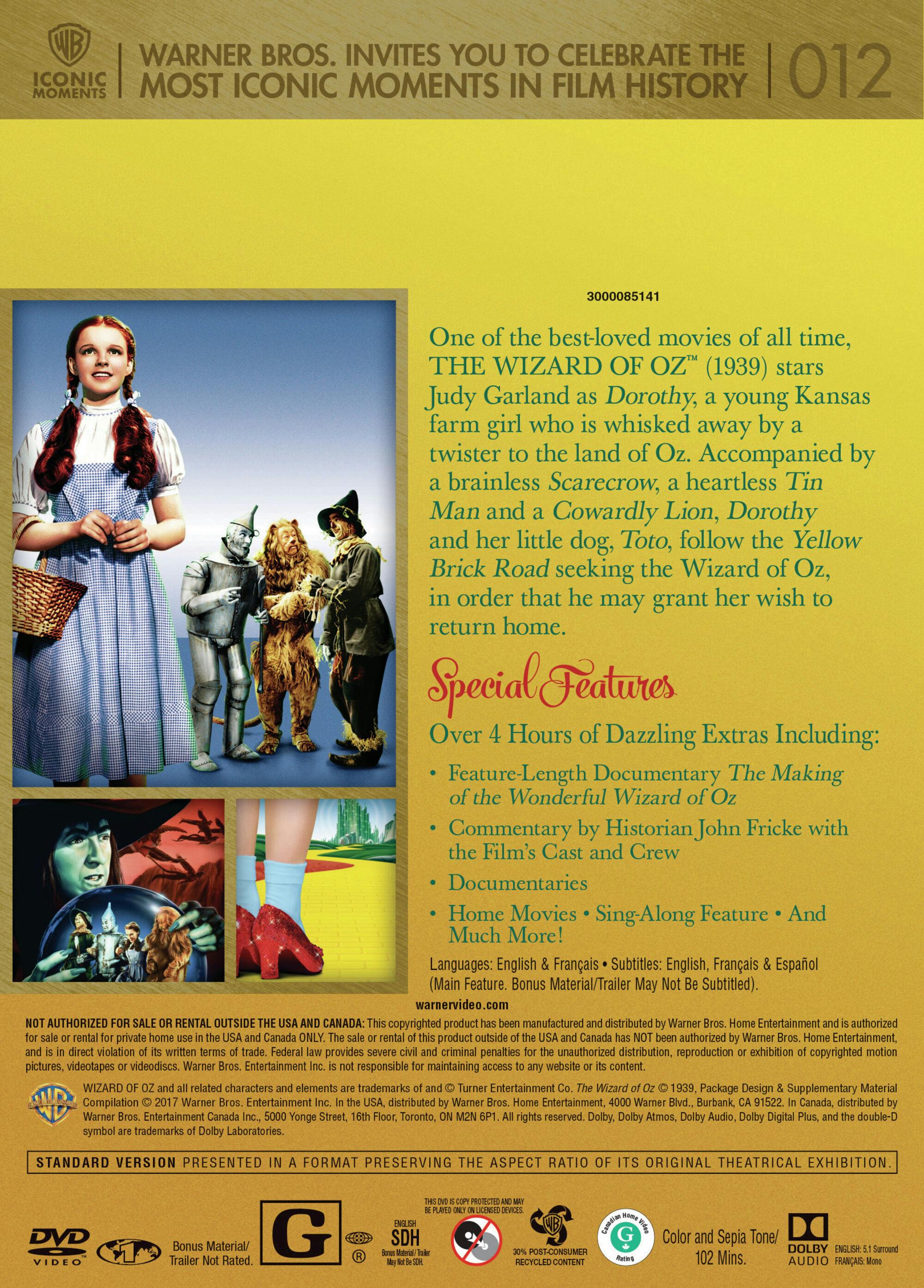 The Wizard of Oz (Iconic Moments LL) [DVD] - Image 3