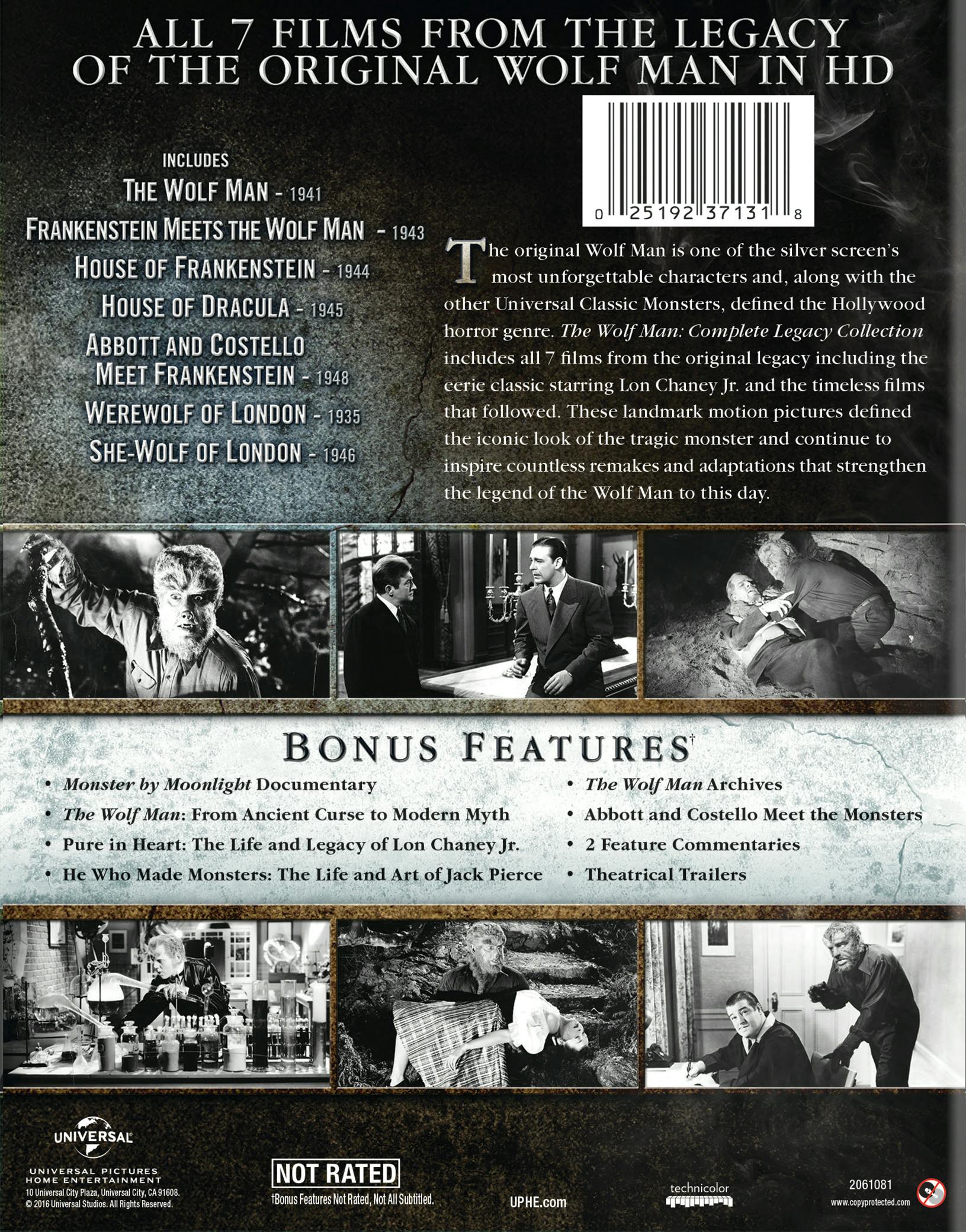 The Wolf Man: Complete Legacy Collection (Box Set) [Blu-ray] - Image 2