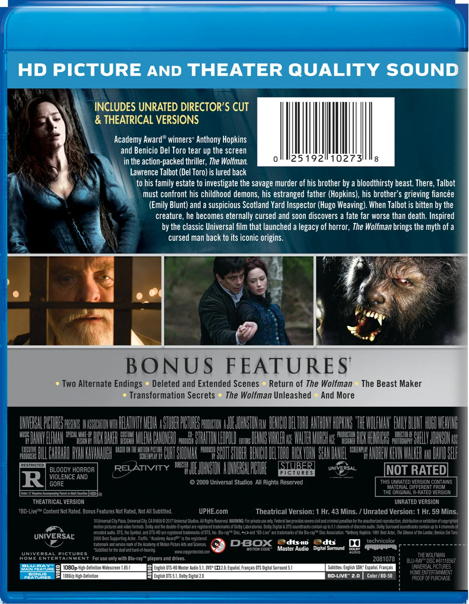 The Wolfman (2010) [Blu-ray] - Image 2