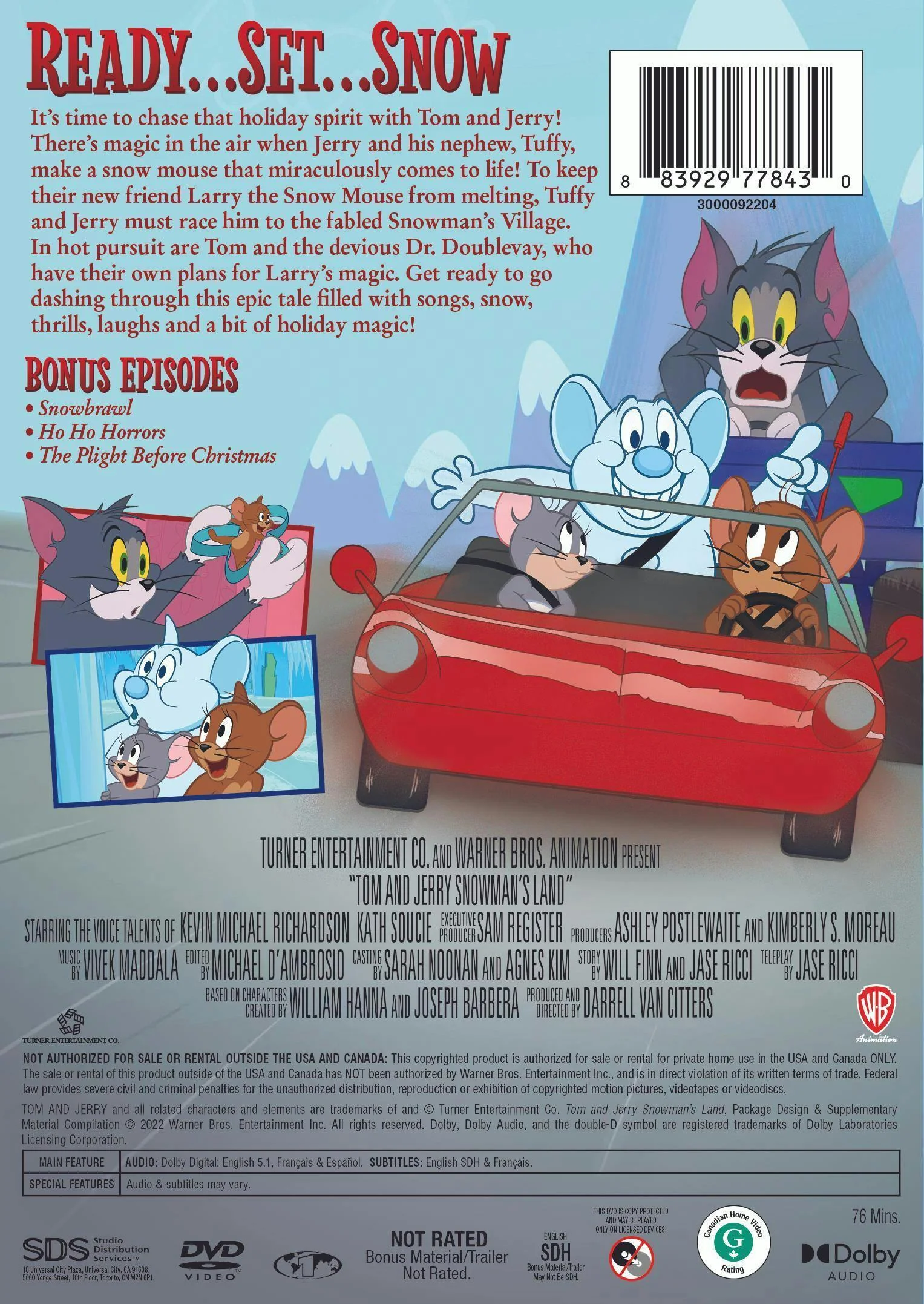 Tom and Jerry: Snowman's Land [DVD] - Image 2