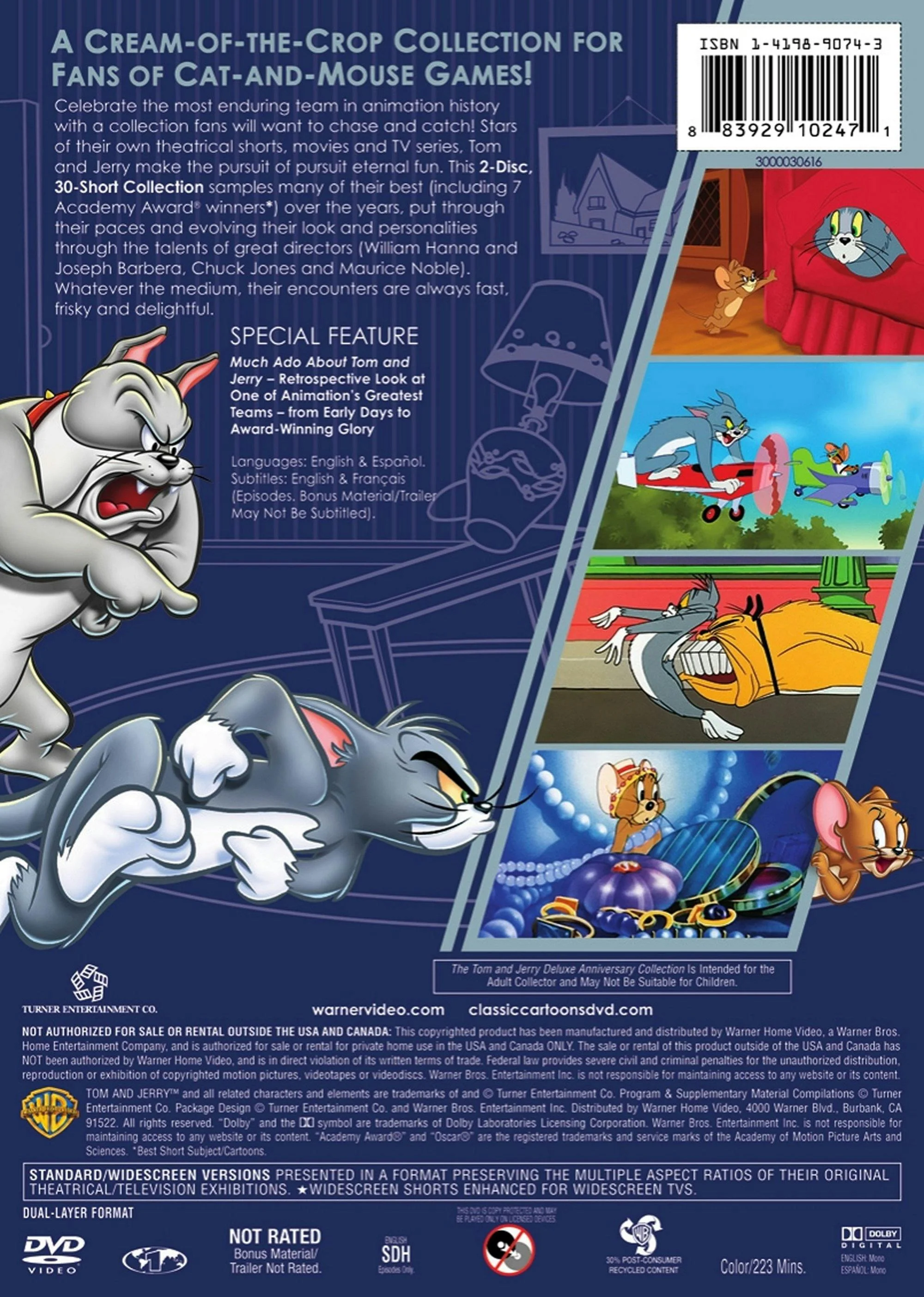 Tom and Jerry: Deluxe Anniversary Collection - 30 Classic... (DVD Anniversary Edition) [DVD] - Image 2