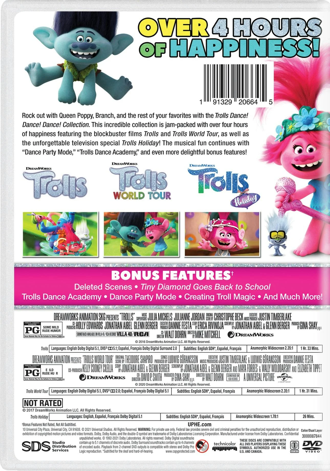 Trolls Dance! Dance! Dance! Collection (Box Set) [DVD] - Image 3