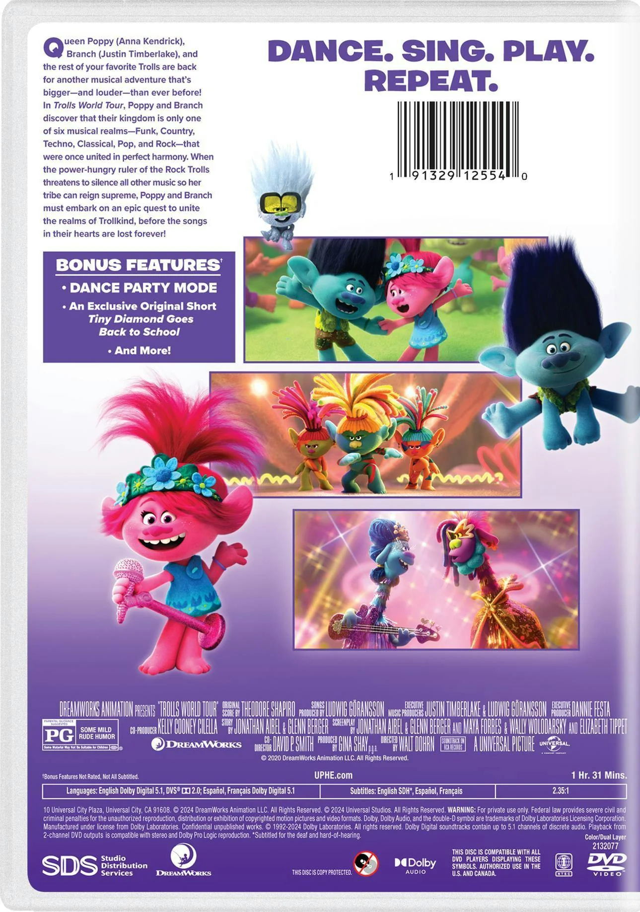 Trolls World Tour (Dance Party Edition) [DVD] - Image 3