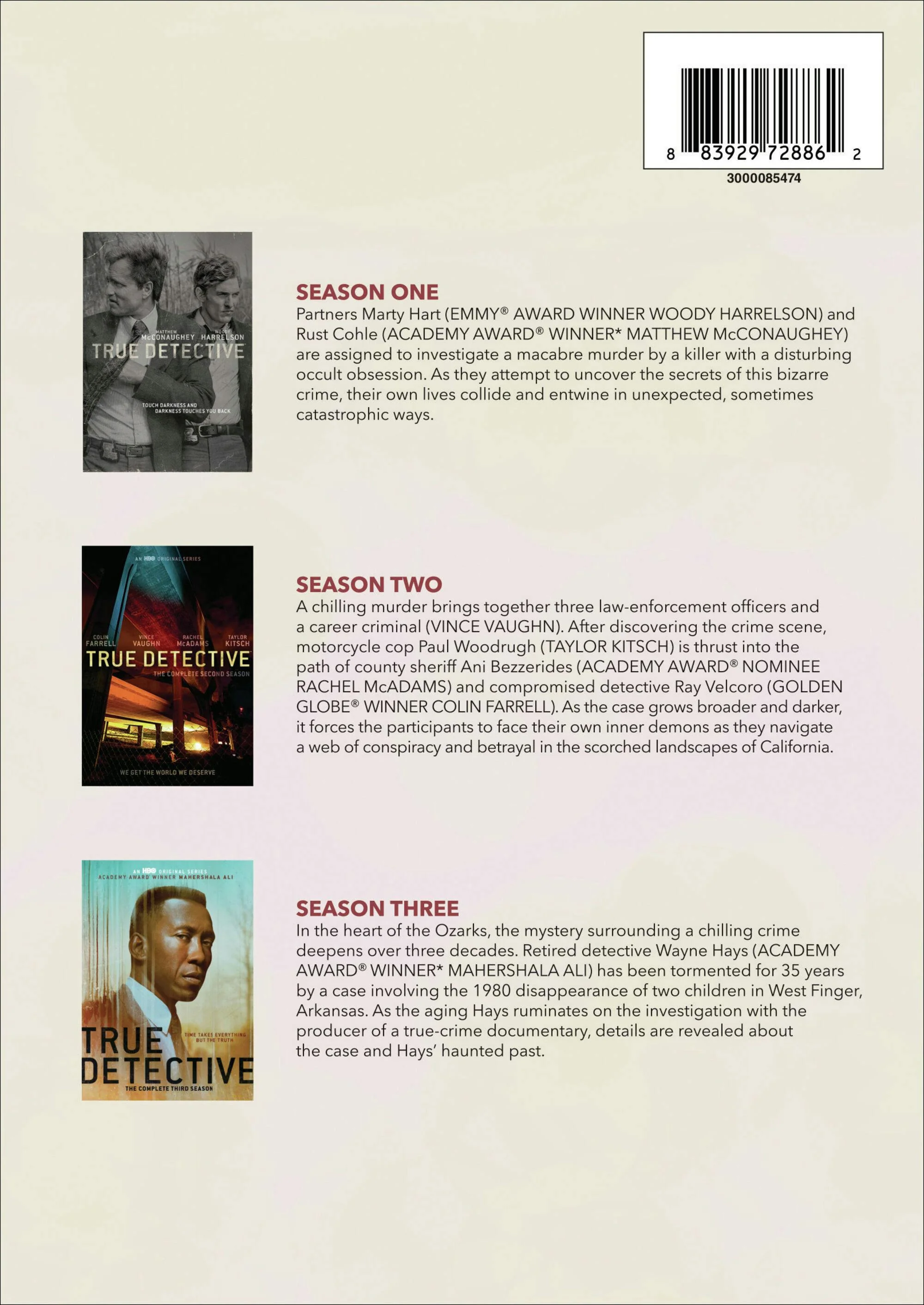 True Detective: The Complete Seasons 1-3 (Box Set) [DVD] - Image 2