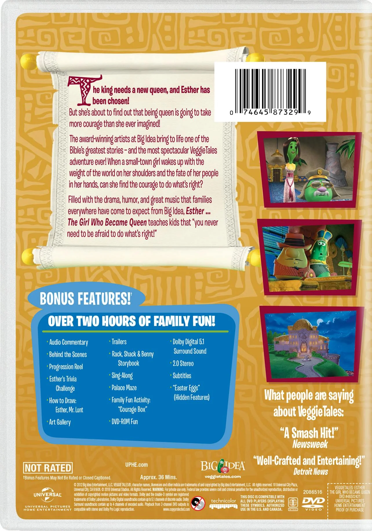VeggieTales: Esther - The Girl Who Became Queen [DVD] - Image 2