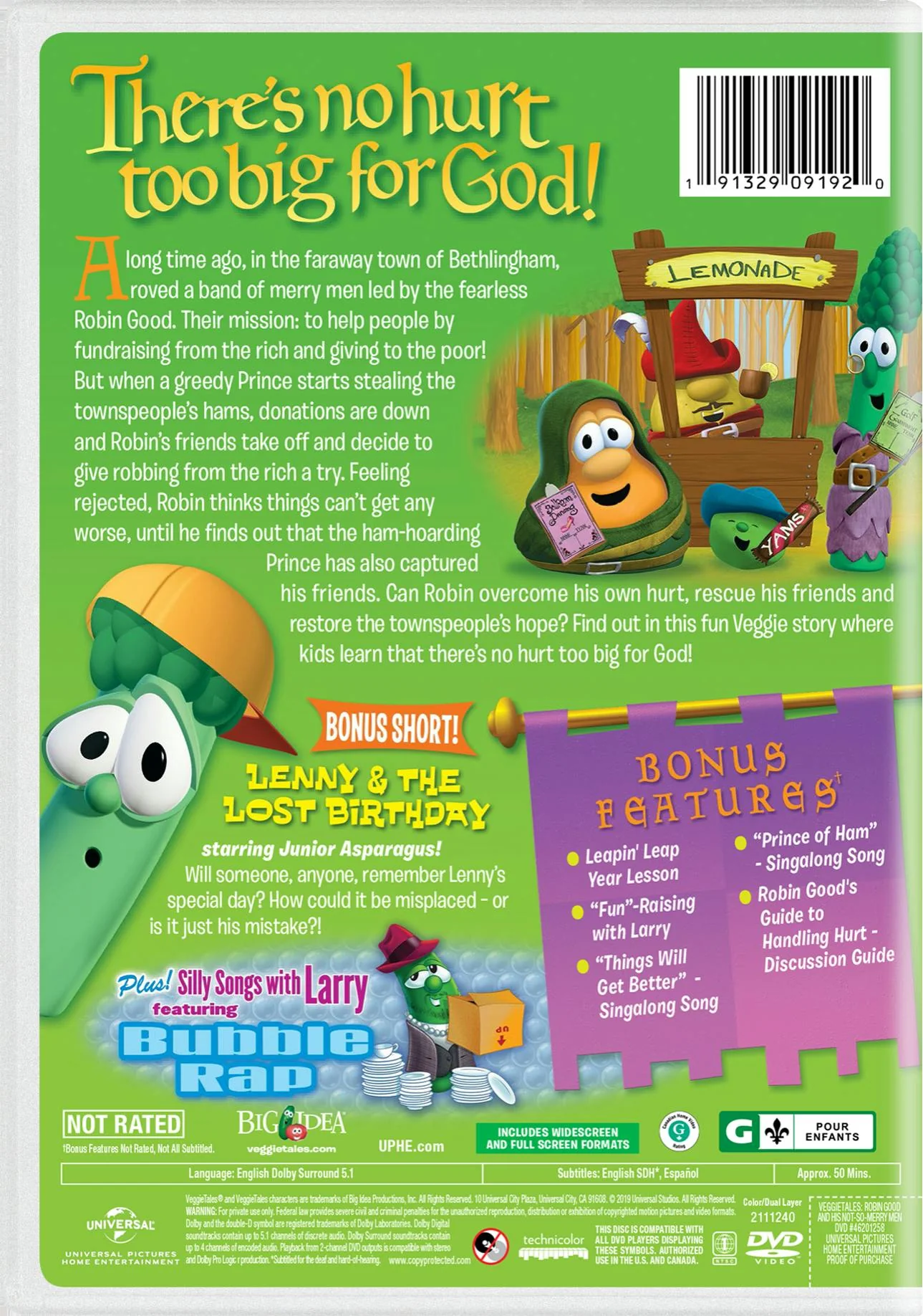 VeggieTales: Robin Good and His Not-So-Merry Men [DVD] - Image 2