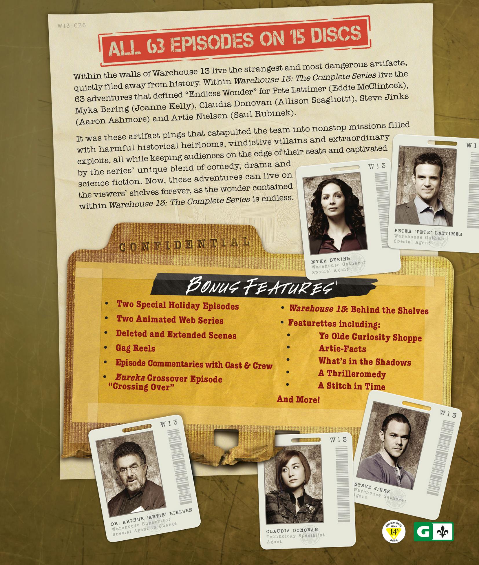Warehouse 13: The Complete Series (Blu-ray New Box Art) [Blu-ray] - Image 2