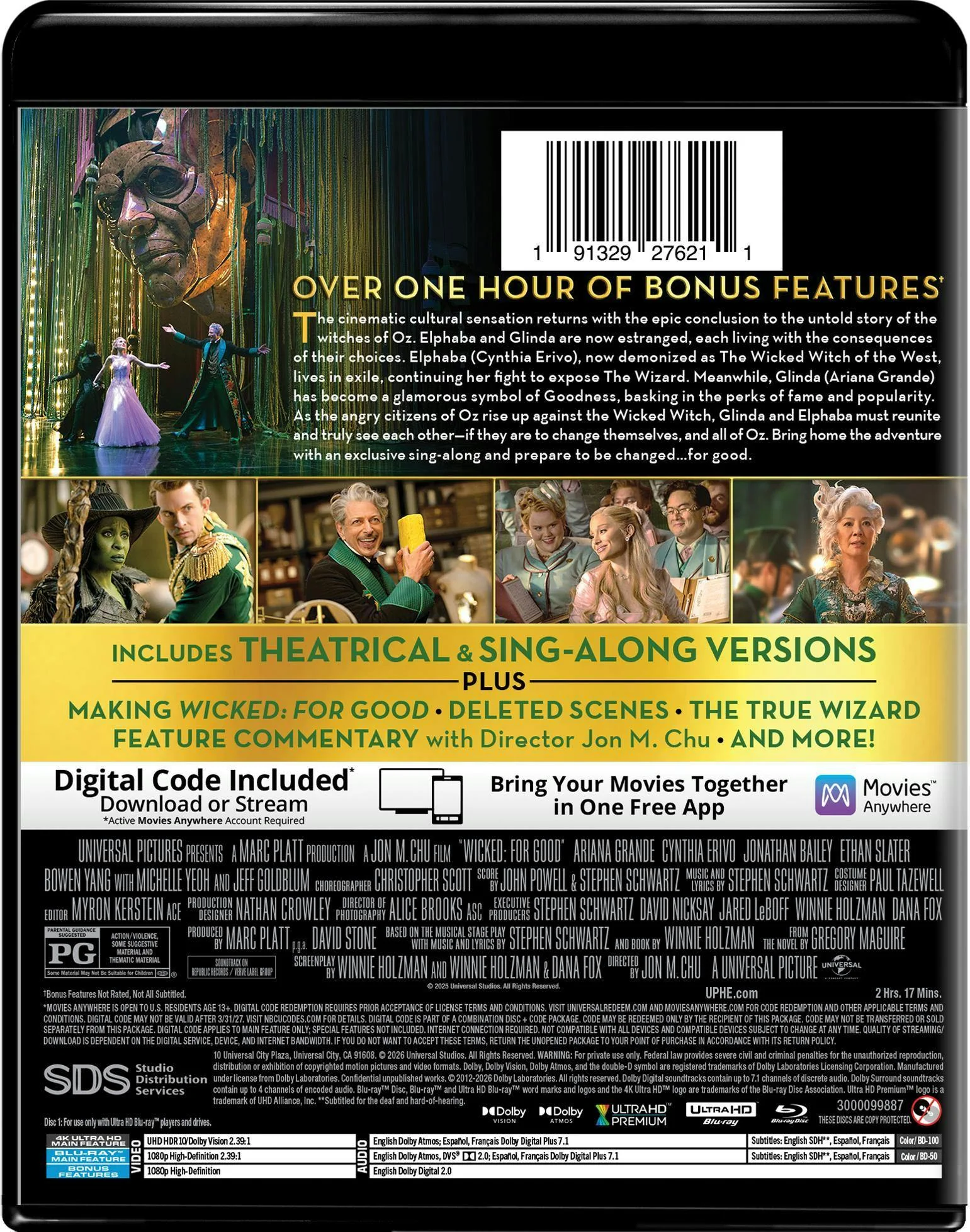 Wicked: For Good (4K Ultra HD + Blu-ray + Digital) [UHD] - Image 3