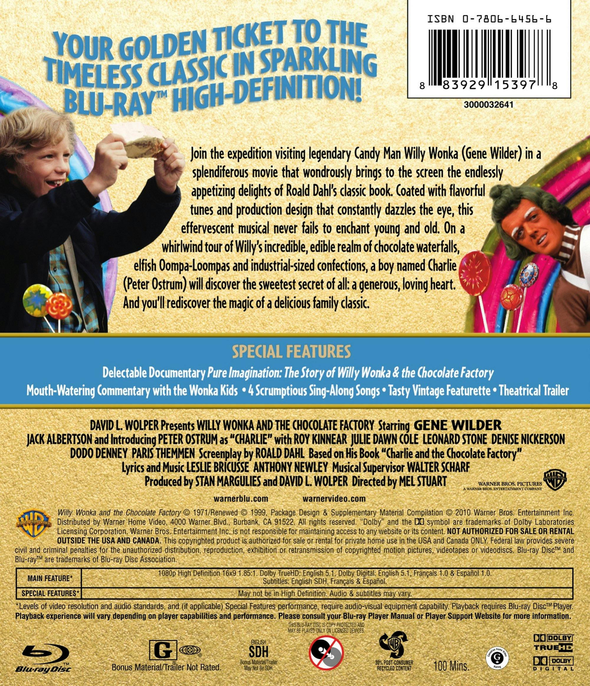 Willy Wonka & The Chocolate Factory [Blu-ray] - Image 3
