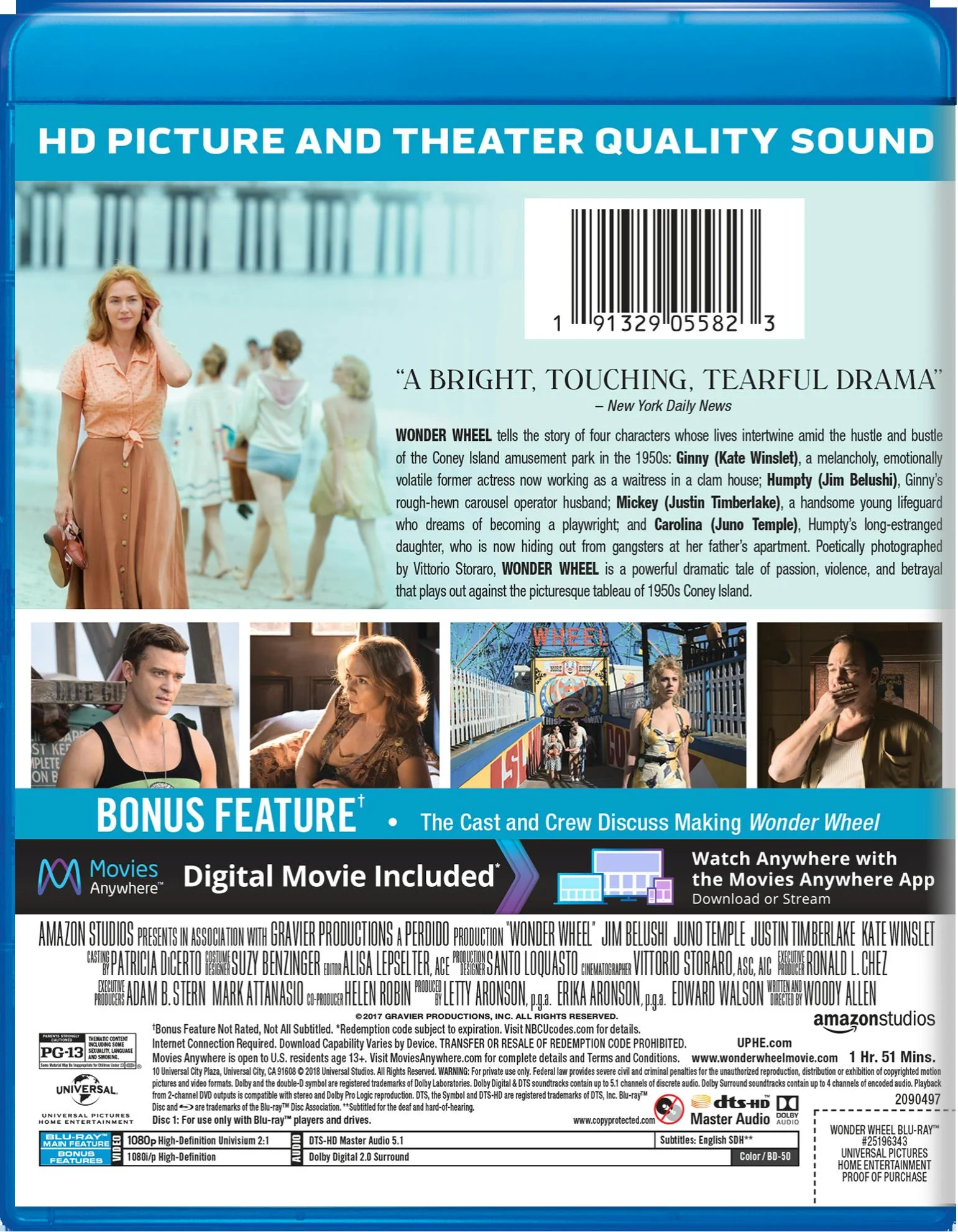 Wonder Wheel (Blu-ray + Digital HD) [Blu-ray] - Image 2