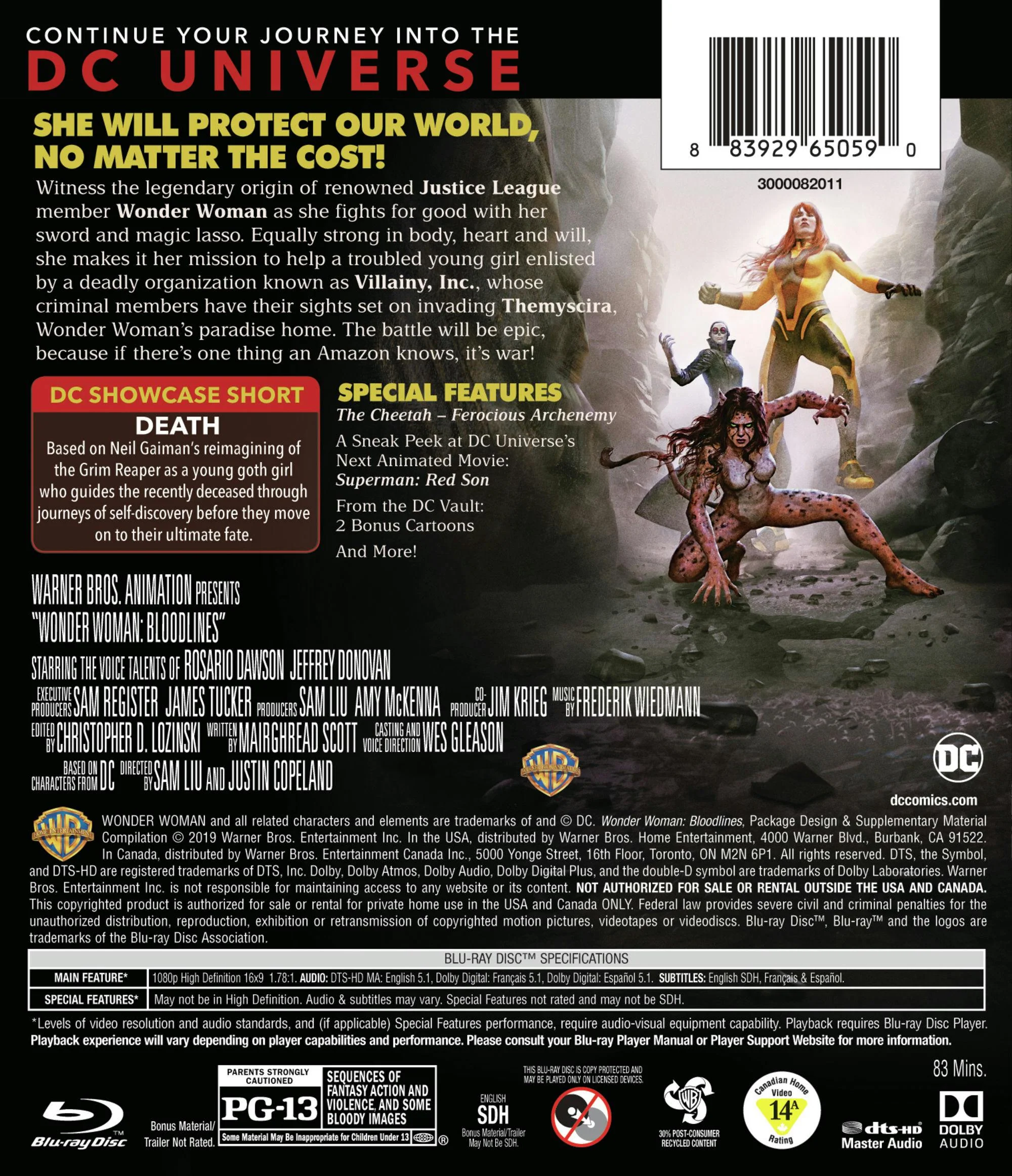 Wonder Woman: Bloodlines (Blu-ray + DVD + Digital HD) [Blu-ray] - Image 3