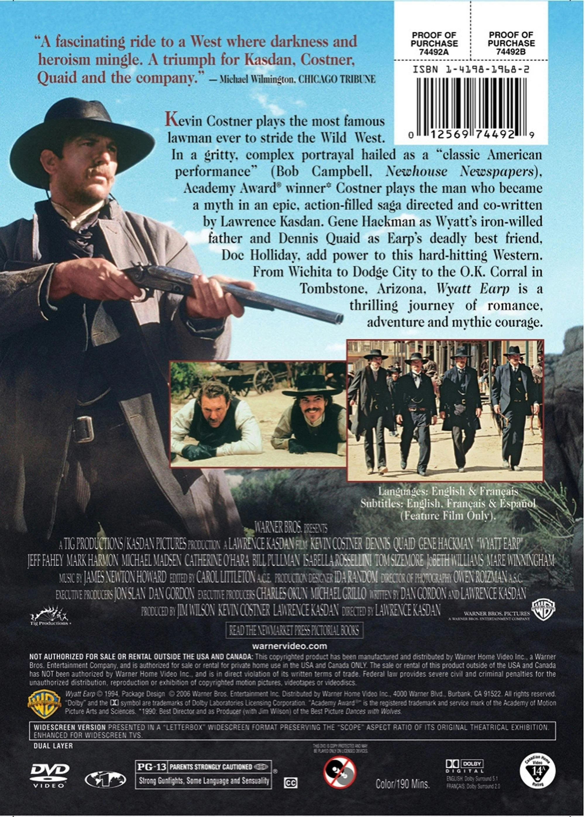 Wyatt Earp [DVD] - Image 2